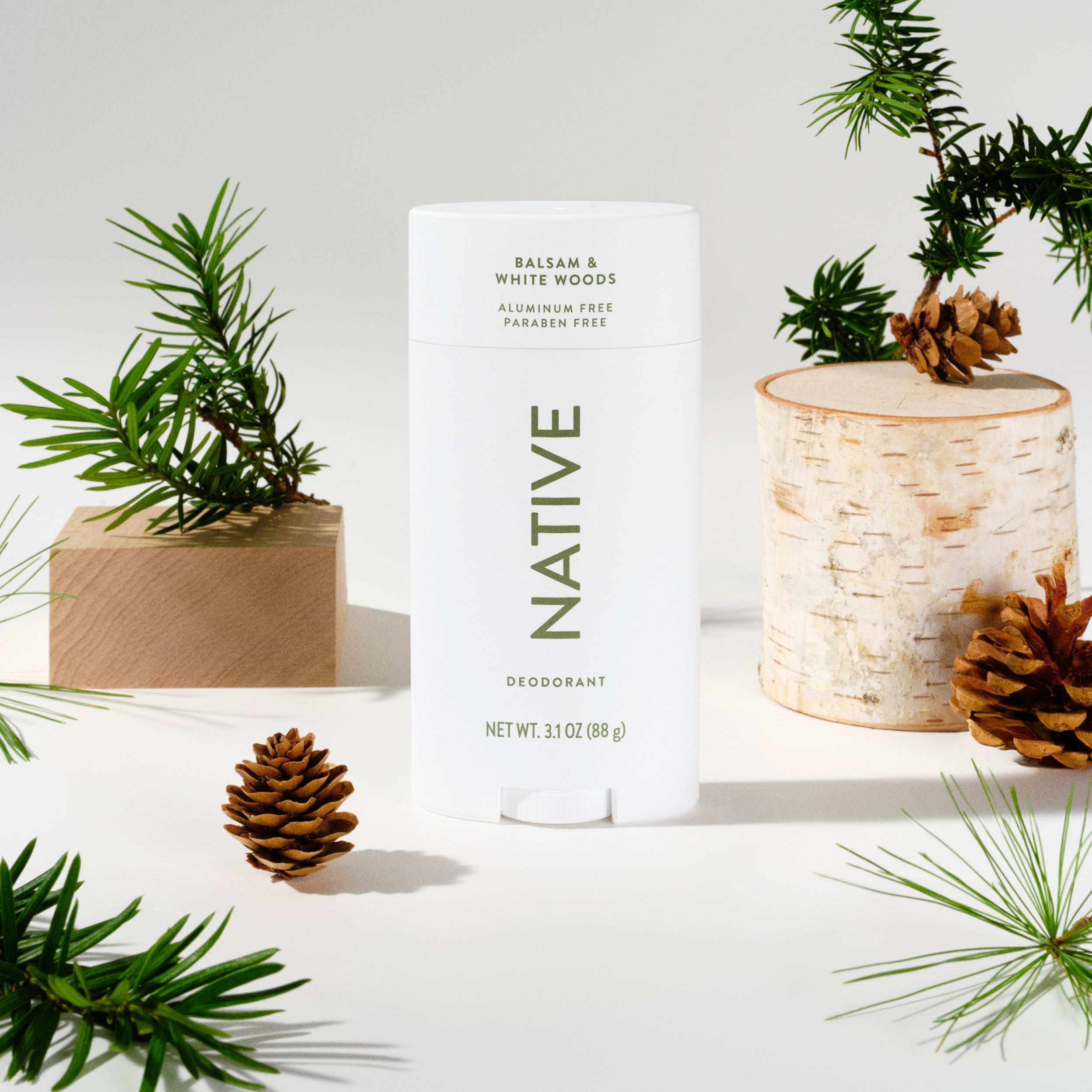 Balsam and White Woods Deodorant Stick Classic 3.1oz Care Collection