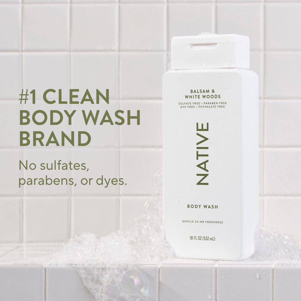Balsam and White Woods Body Wash Classic 18oz Care Collection