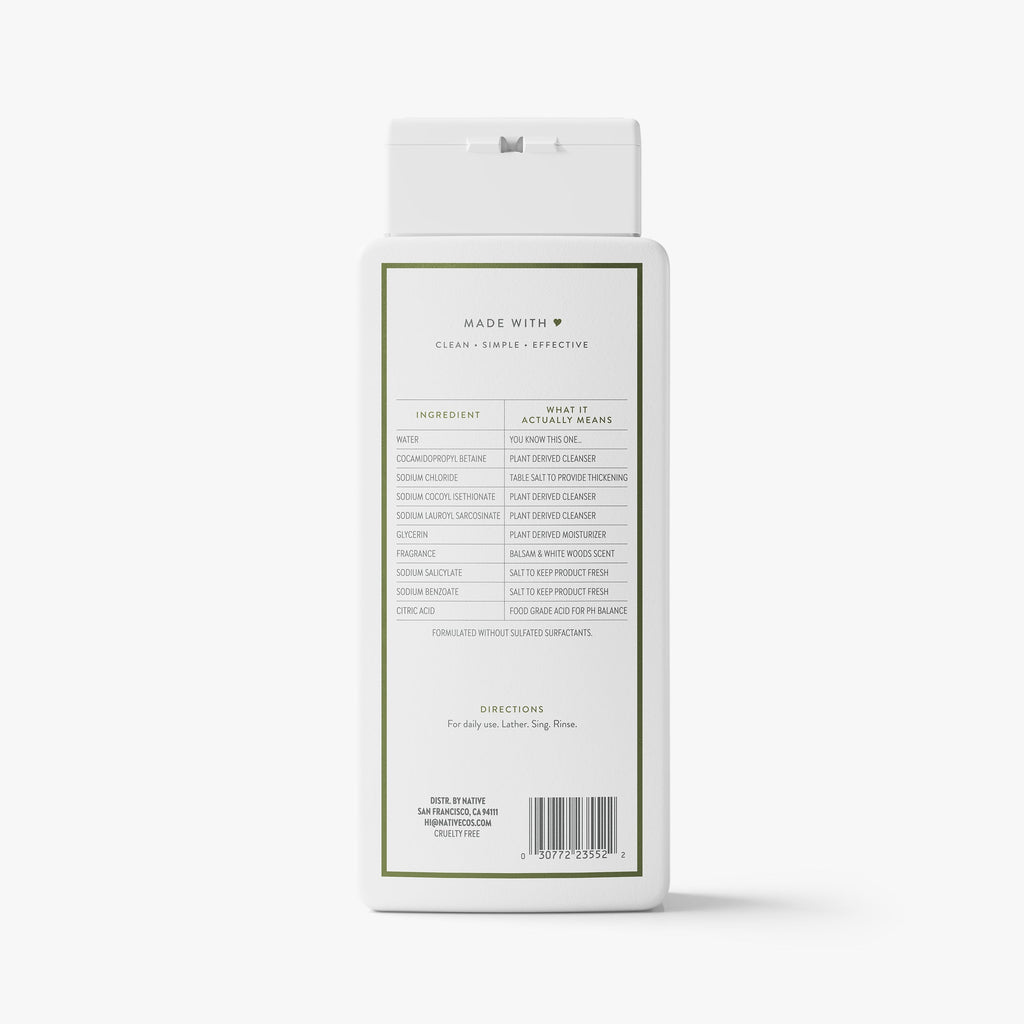 Balsam and White Woods Body Wash Classic 18oz Care Collection