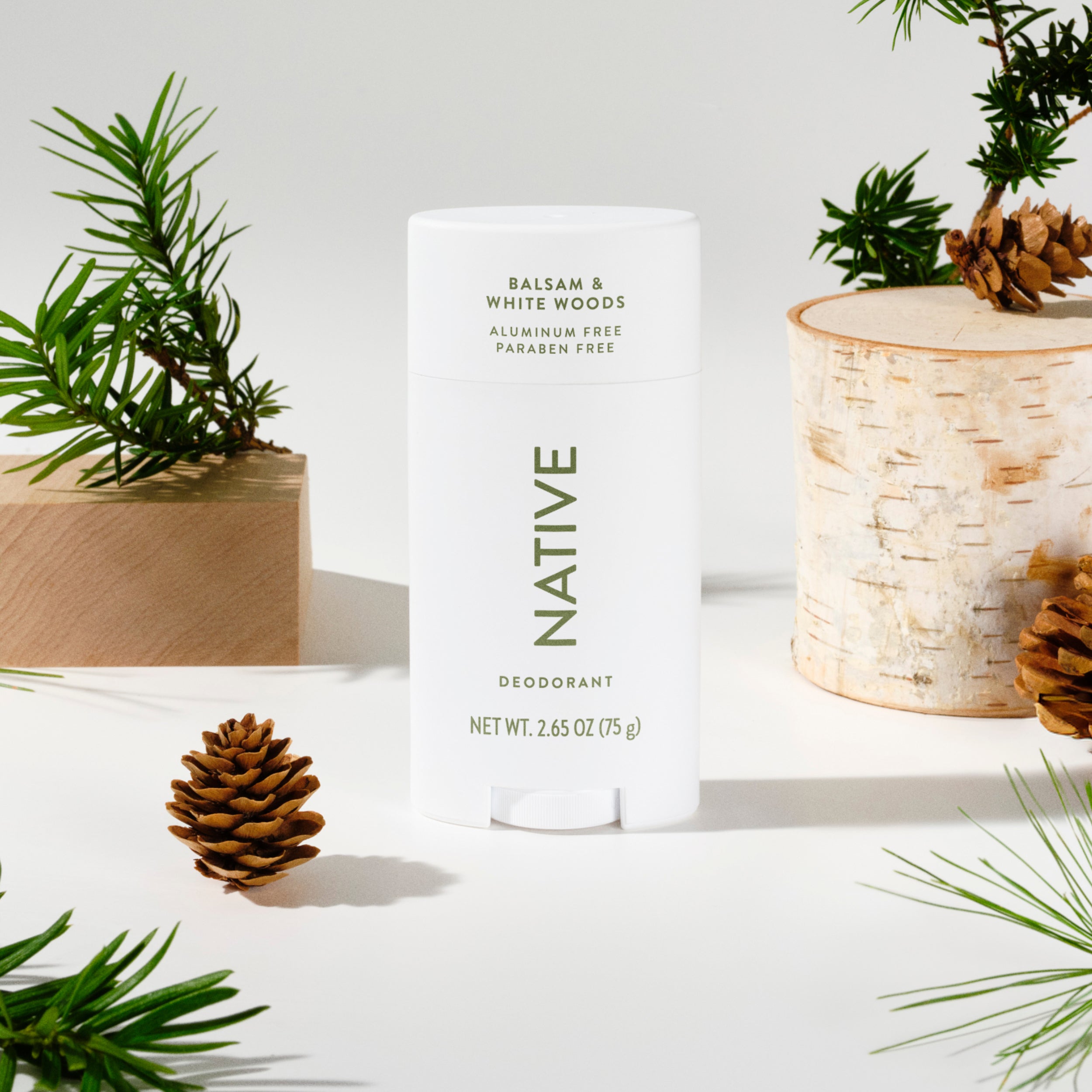 Balsam and White Woods Deodorant Stick Classic 2.65oz Care Collection