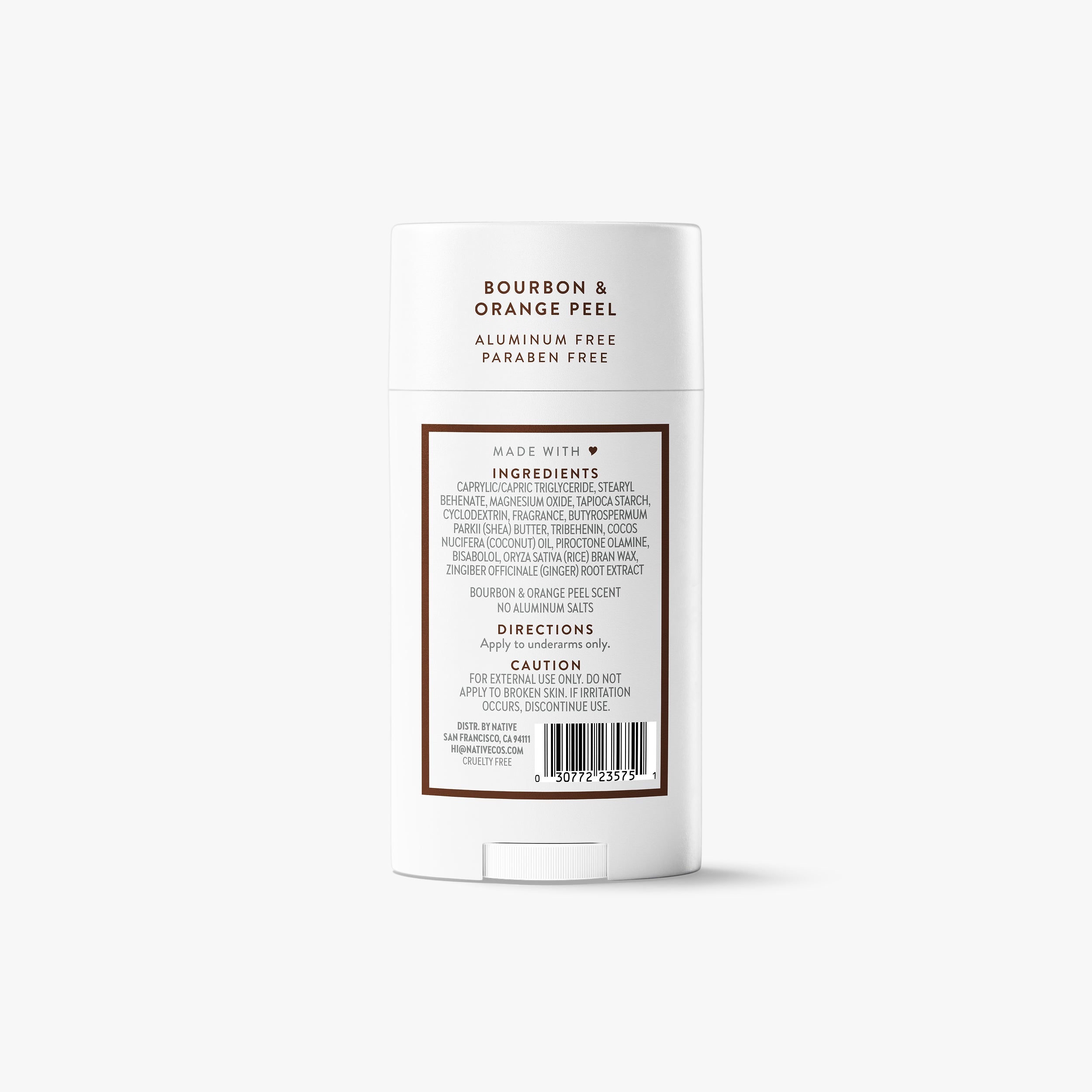 Bourbon and Orange Peel Deodorant Stick Classic 2.65oz Care Collection