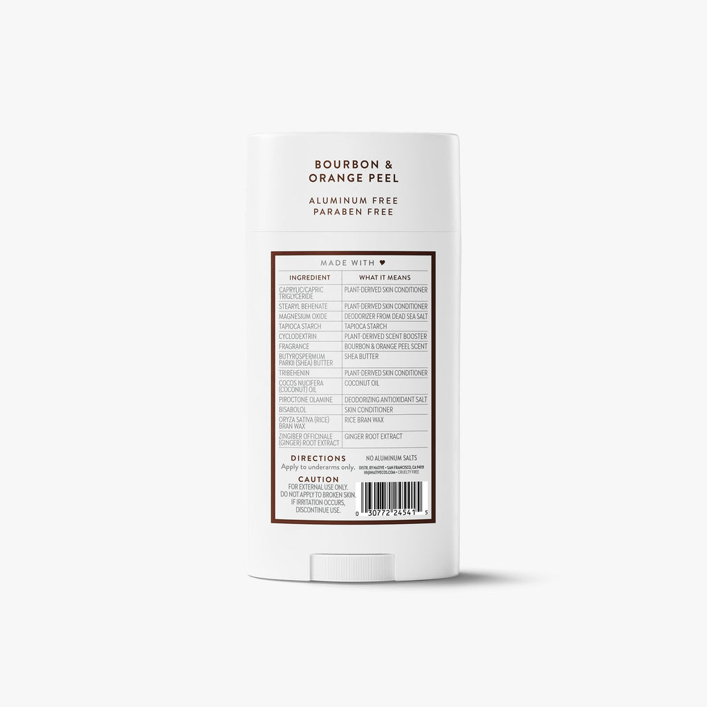 Bourbon and Orange Peel Deodorant Stick Classic 3.1oz Care Collection