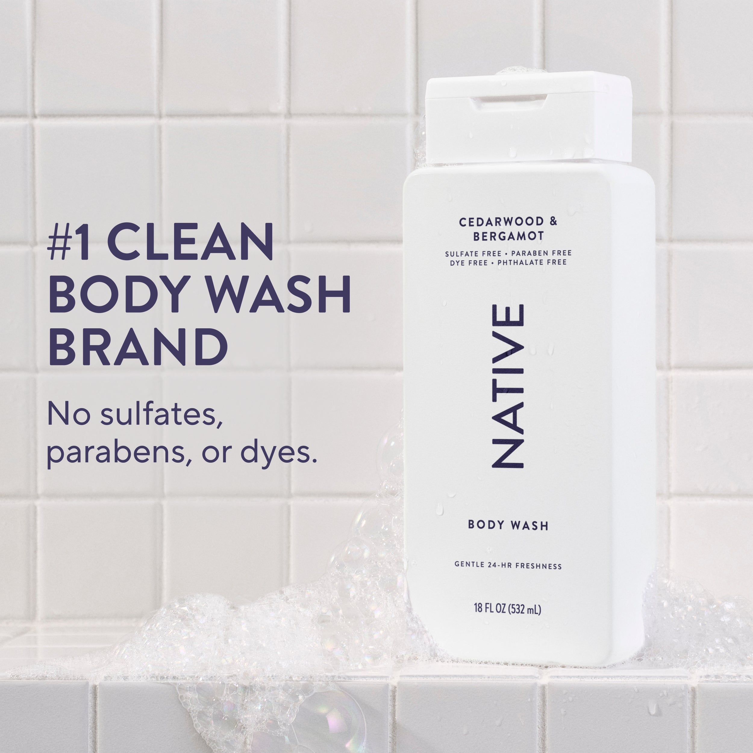 Cedarwood and Bergamot Body Wash Classic 18oz Care Collection