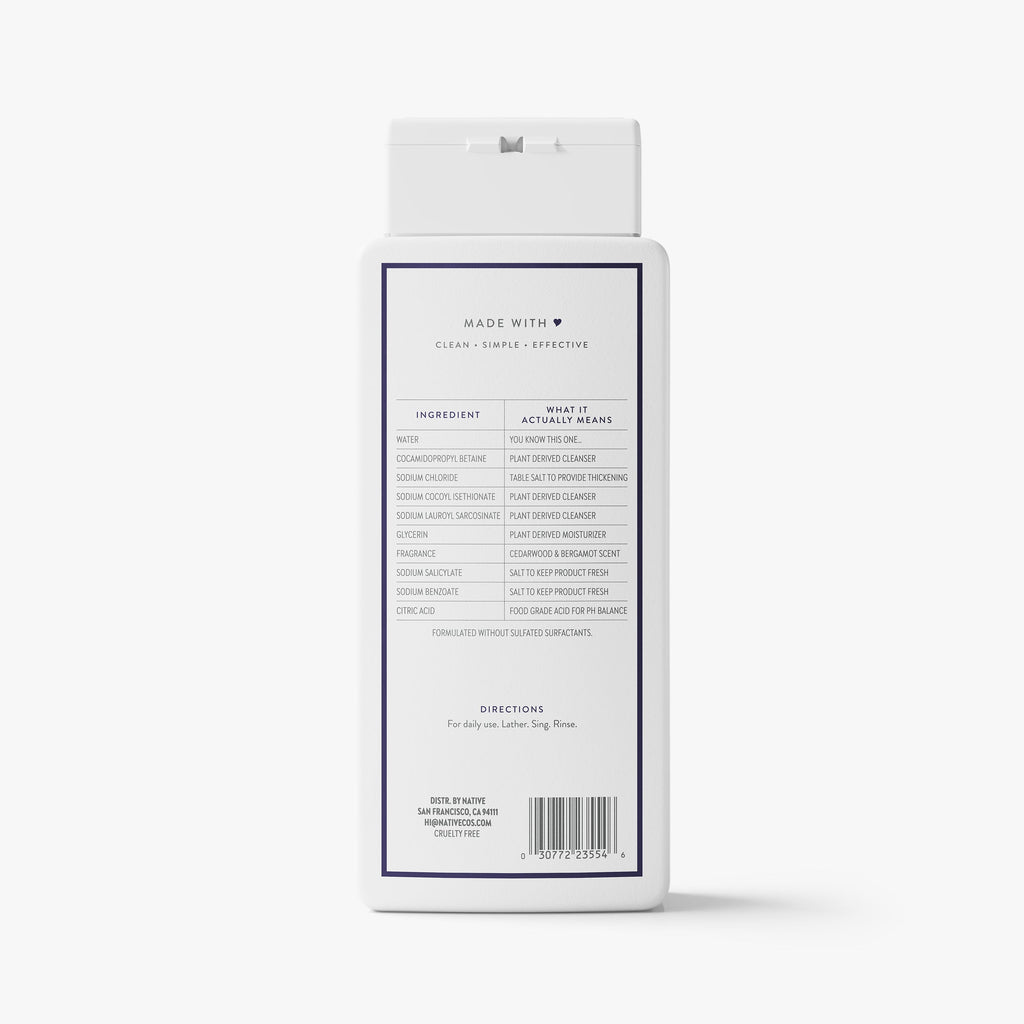 Cedarwood and Bergamot Body Wash Classic 18oz Care Collection