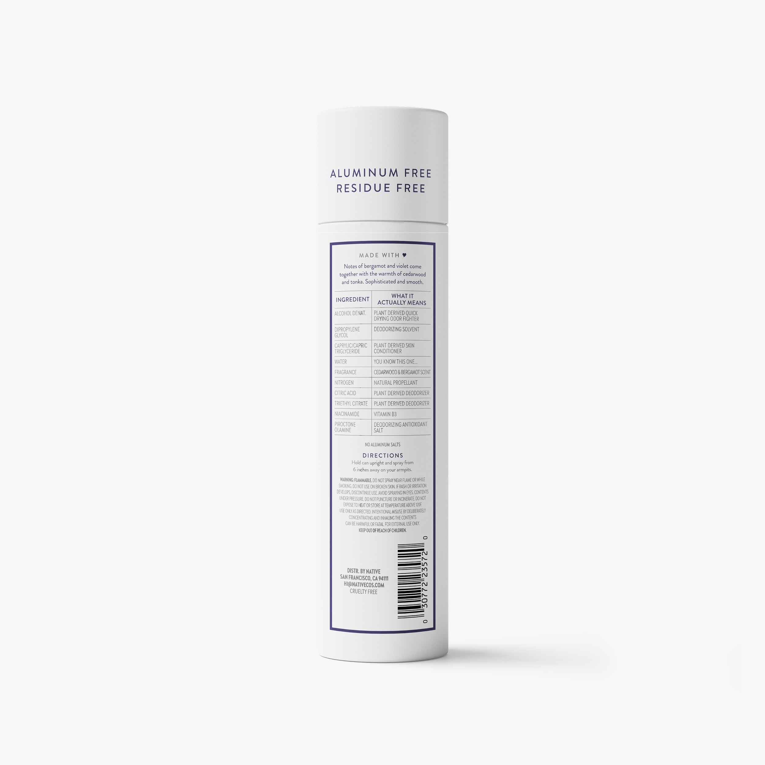 Cedarwood and Bergamot Deodorant Spray Classic 3.5oz Care Collection