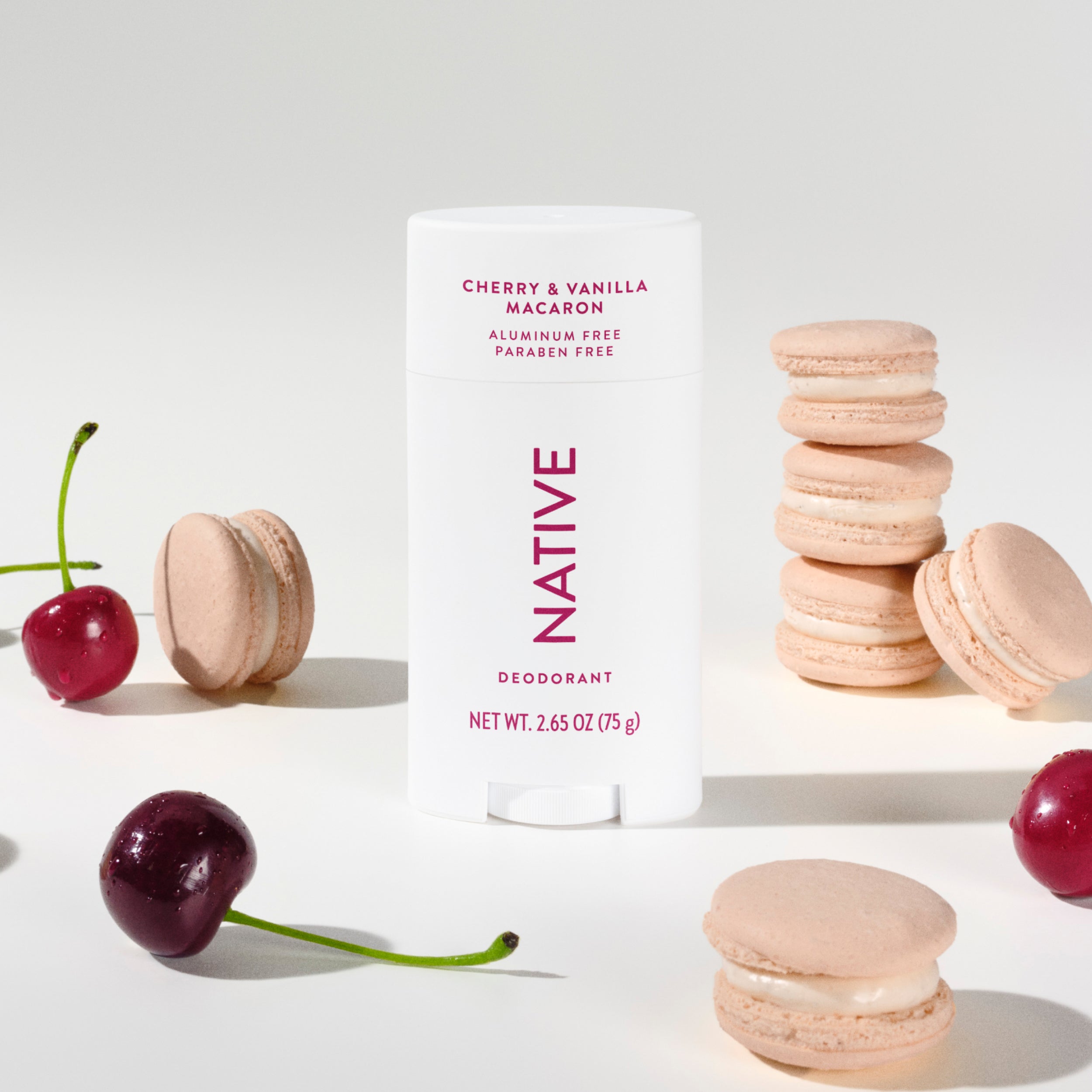 Cherry and Vanilla Macaron Deodorant Stick Classic 2.65oz Care Collection