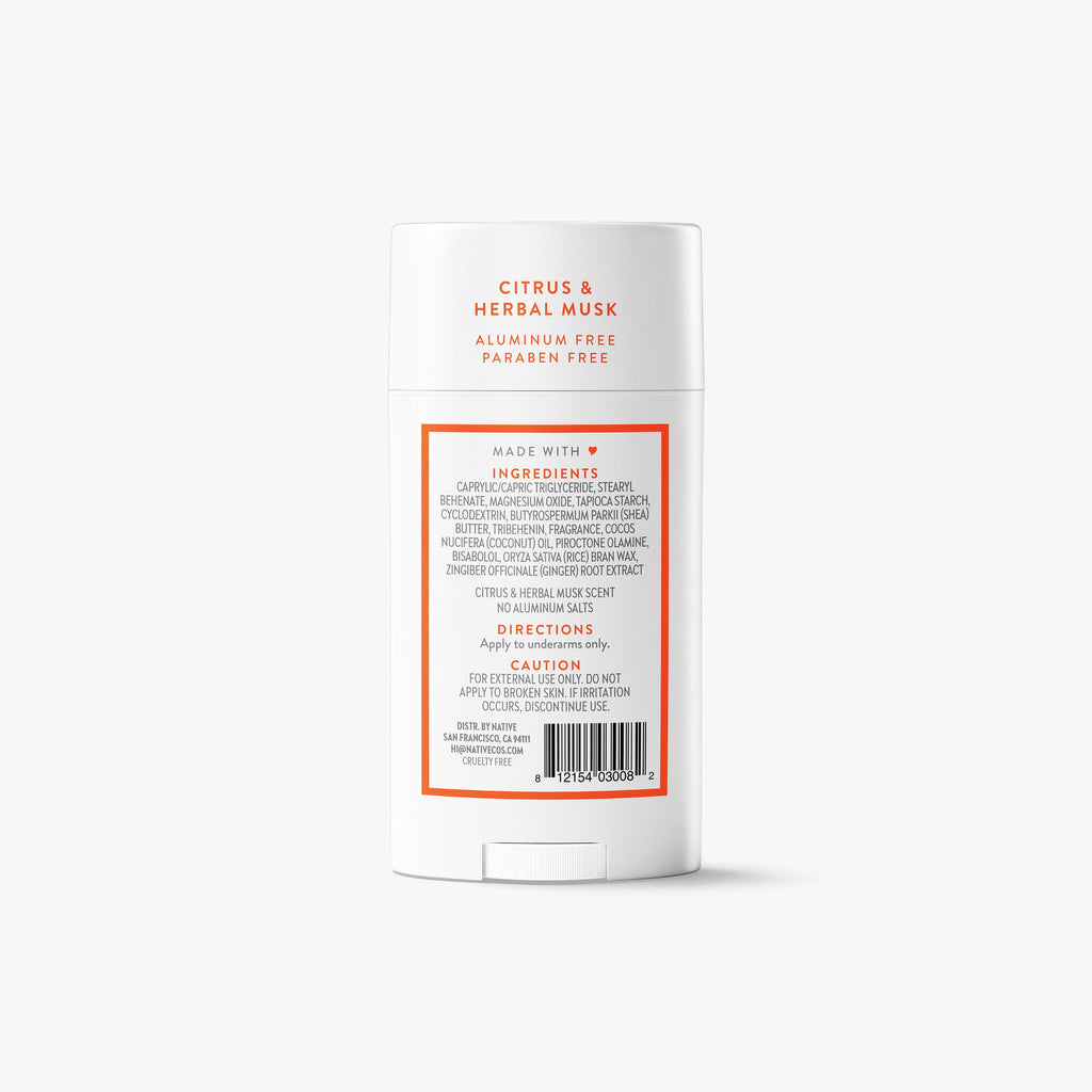 Citrus and Herbal Musk Deodorant Stick Classic 2.65oz Care Collection