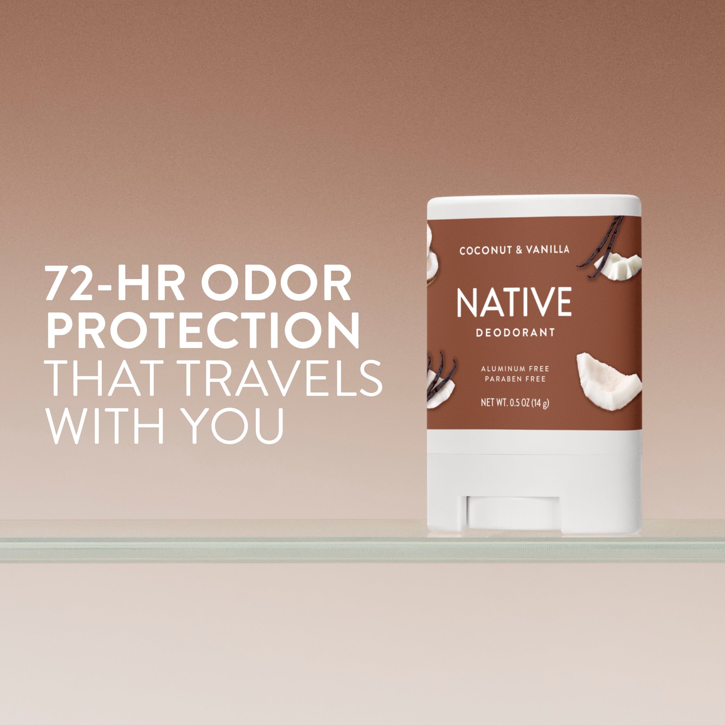Coconut and Vanilla Mini Deodorant Stick Classic 0.5oz Care Collection