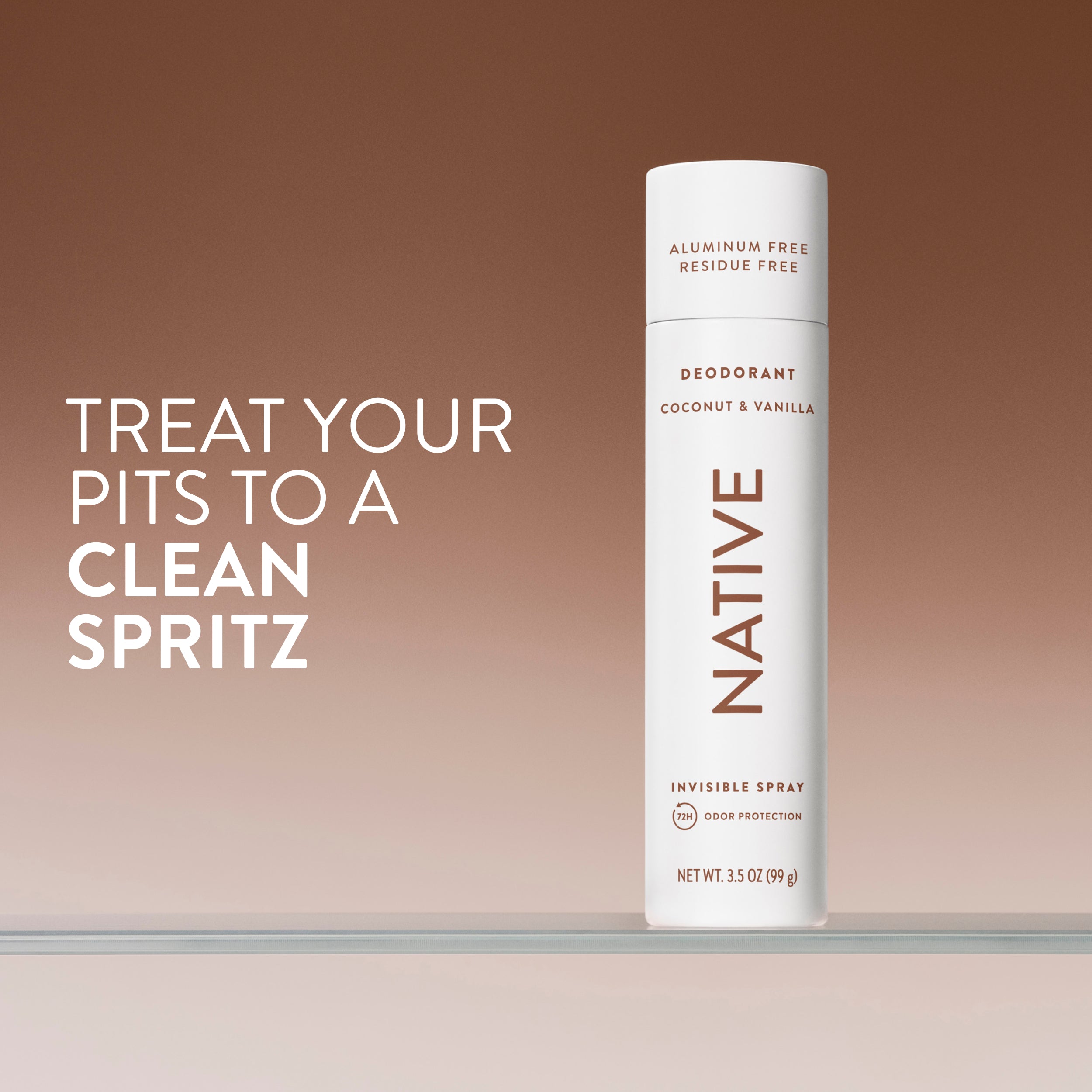 Coconut and Vanilla Deodorant Spray Classic 3.5oz Care Collection