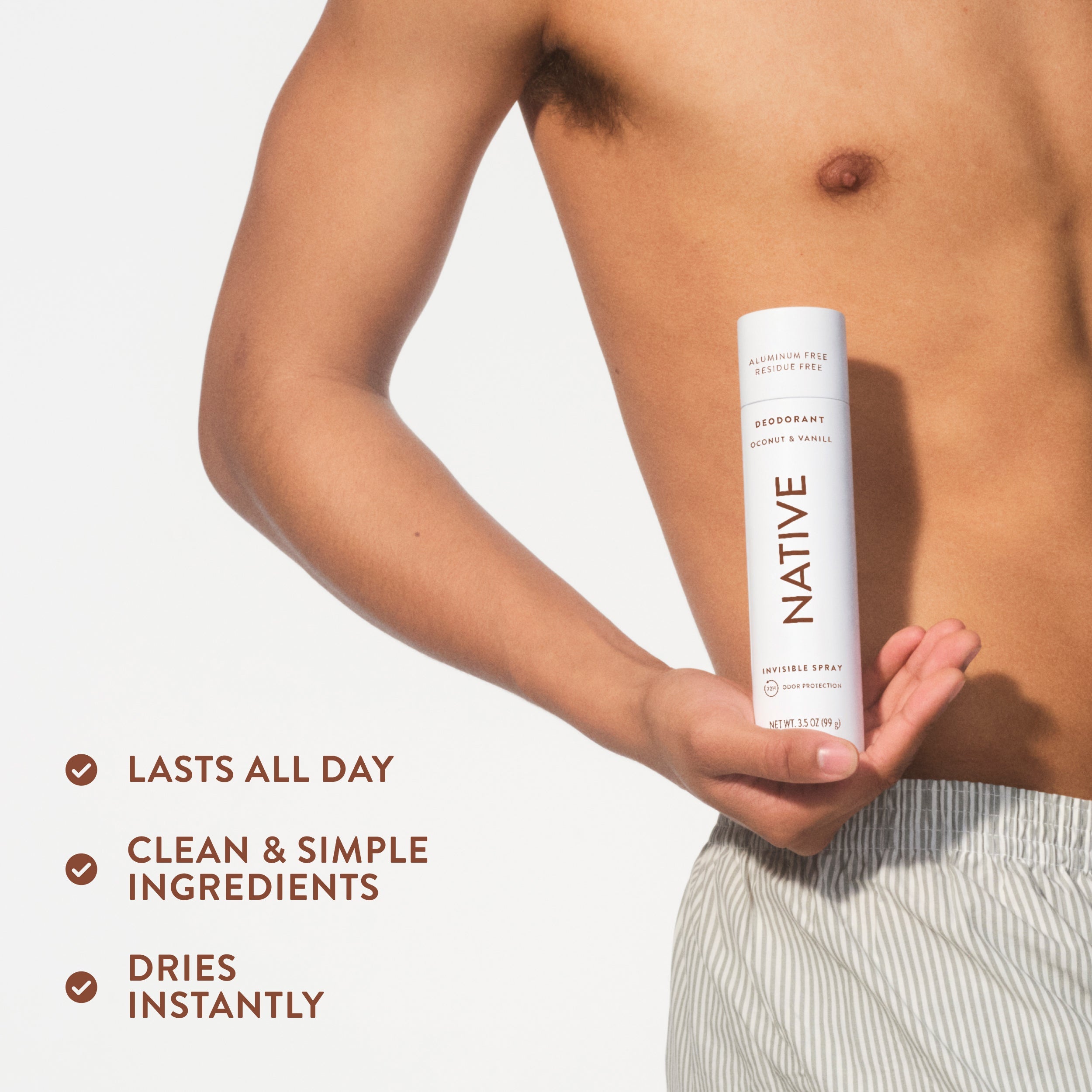 Coconut and Vanilla Deodorant Spray Classic 3.5oz Care Collection