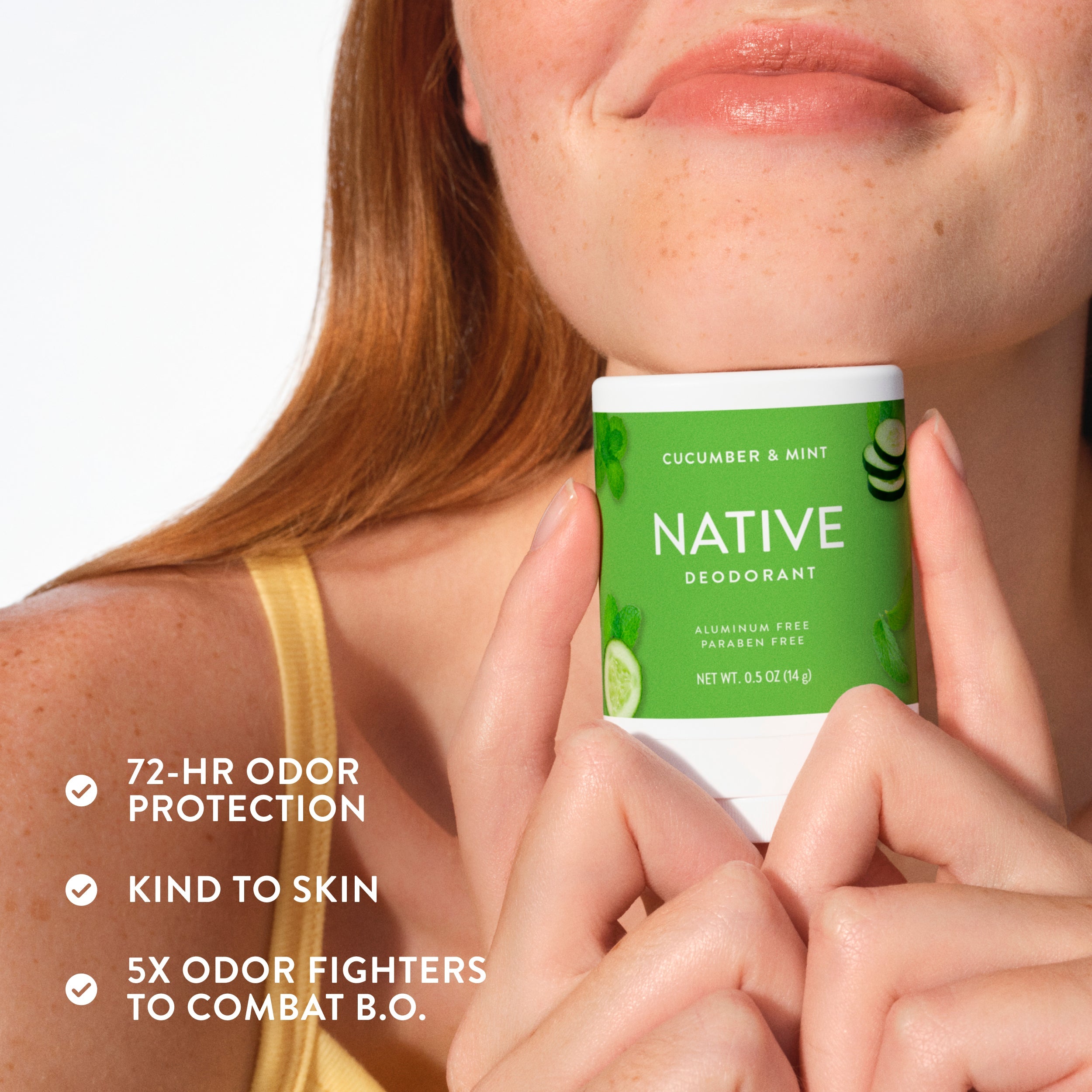 Cucumber and Mint Mini Deodorant Stick Classic 0.5oz Care Collection