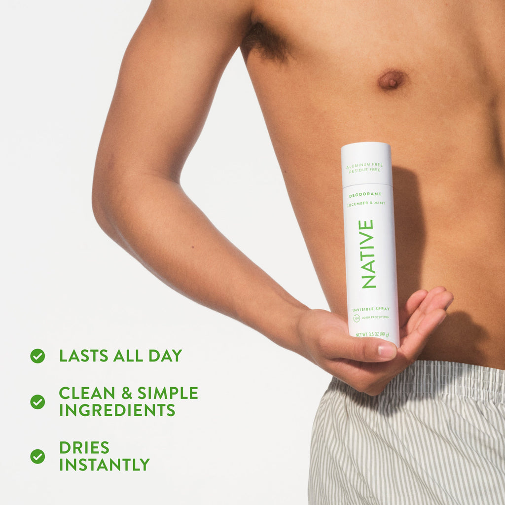 Cucumber and Mint Deodorant Spray Classic 3.5oz Care Collection