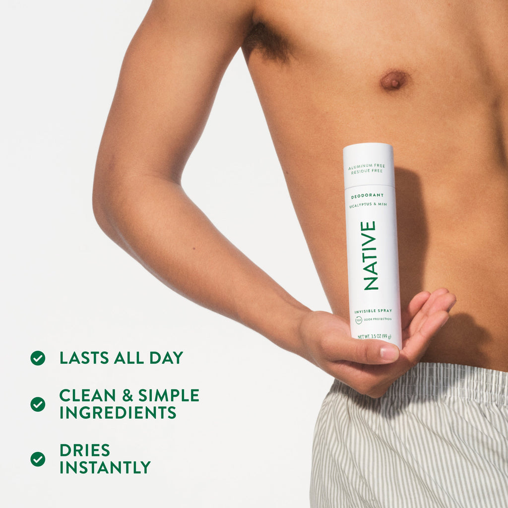 Eucalyptus and Mint Deodorant Spray Classic 3.5oz Care Collection