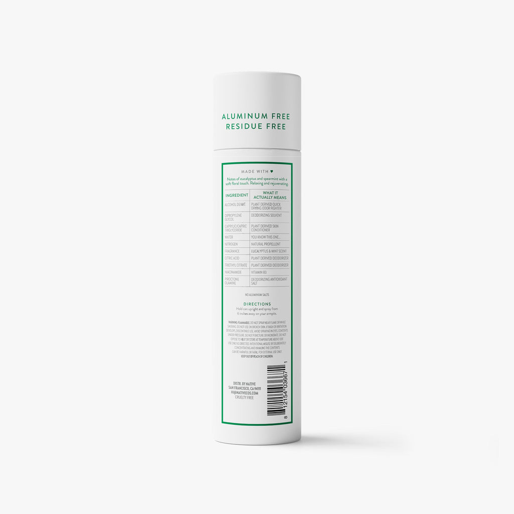 Eucalyptus and Mint Deodorant Spray Classic 3.5oz Care Collection