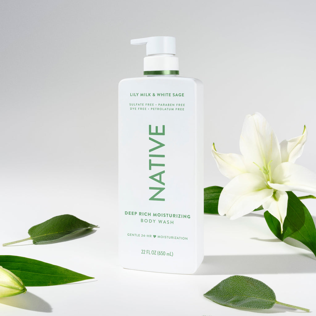 Lily Milk and White Sage Moisturizing Body Wash Classic 22oz Care Collection