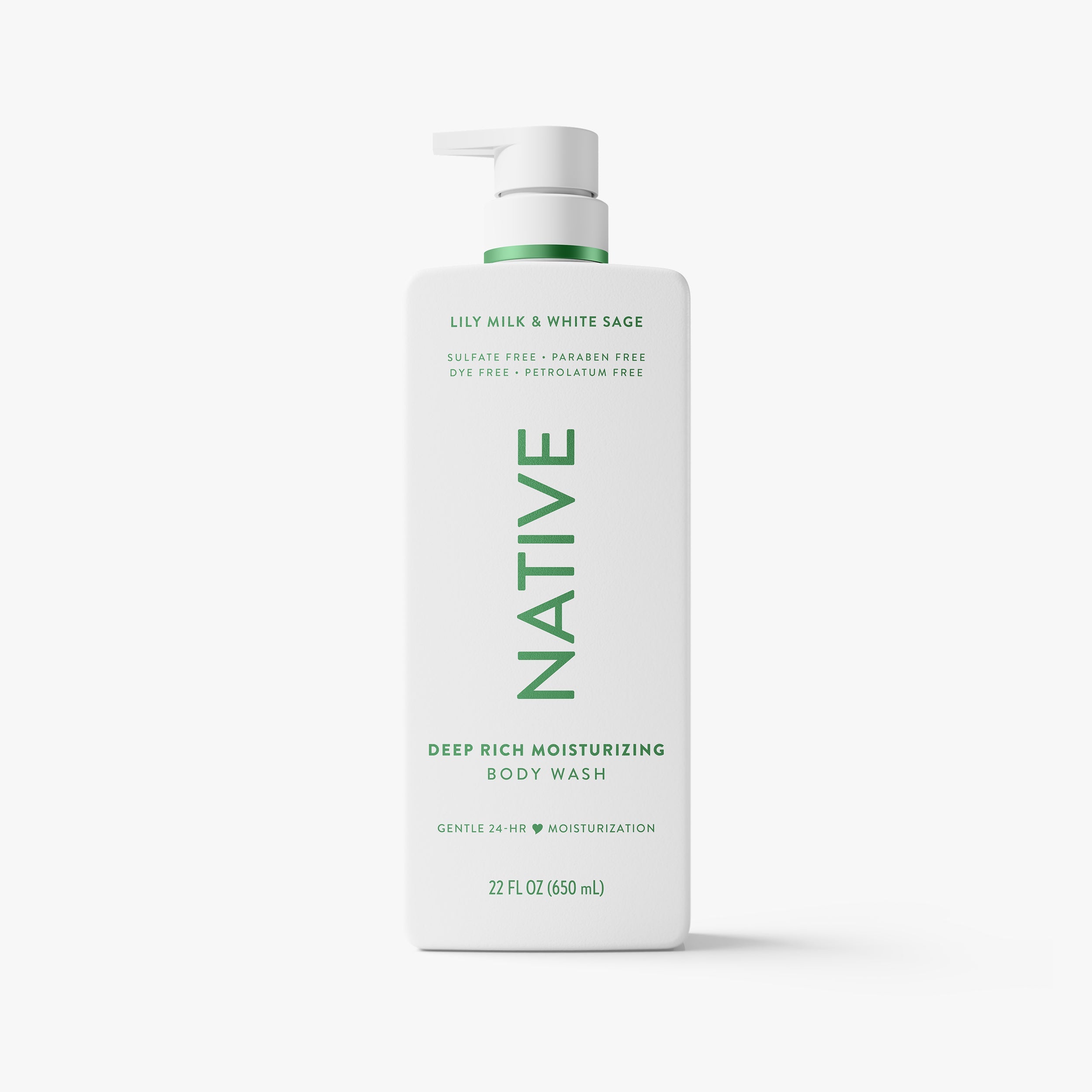 Lily Milk and White Sage Moisturizing Body Wash Classic 22oz Care Collection