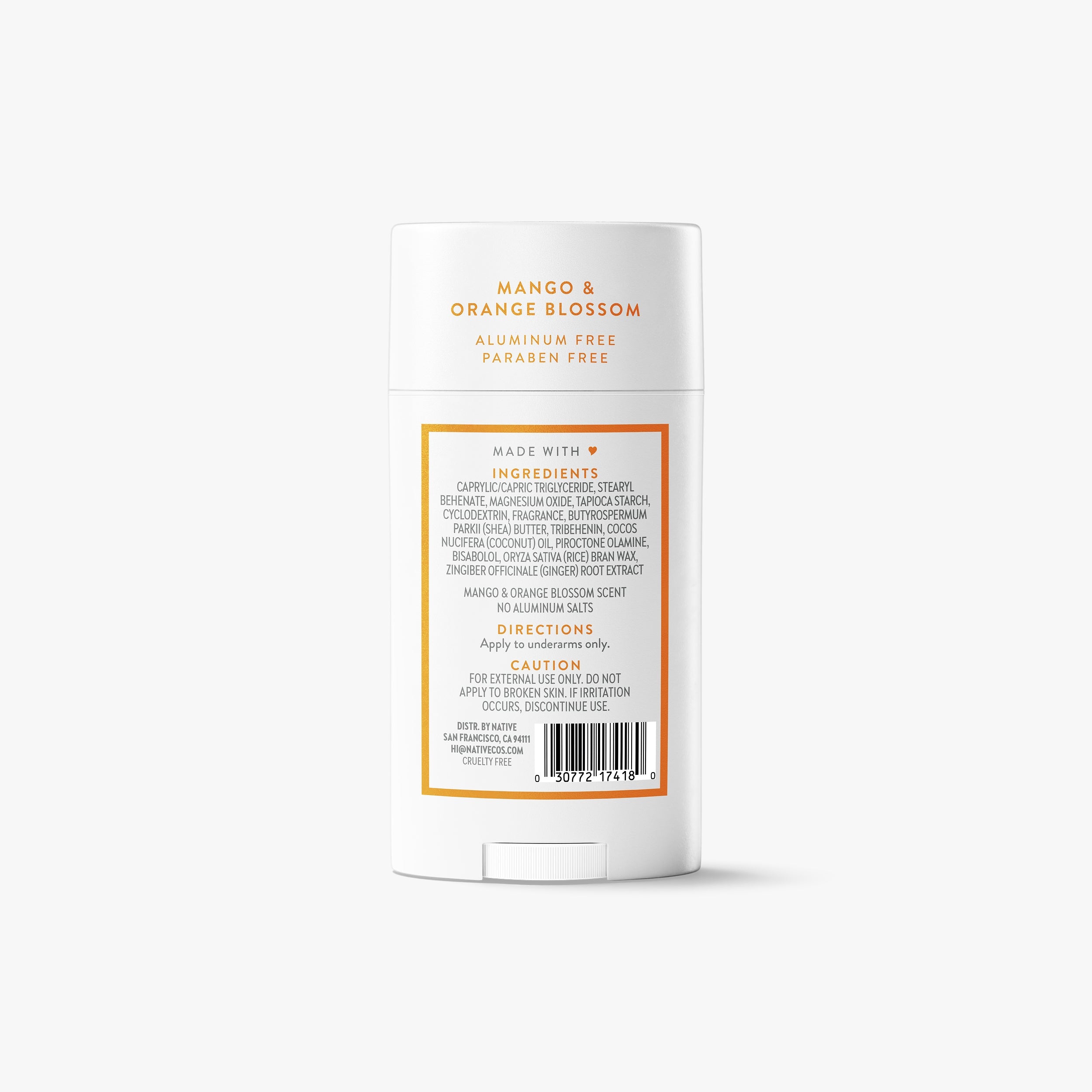 Mango and Orange Blossom Deodorant Stick Classic 2.65oz Care Collection
