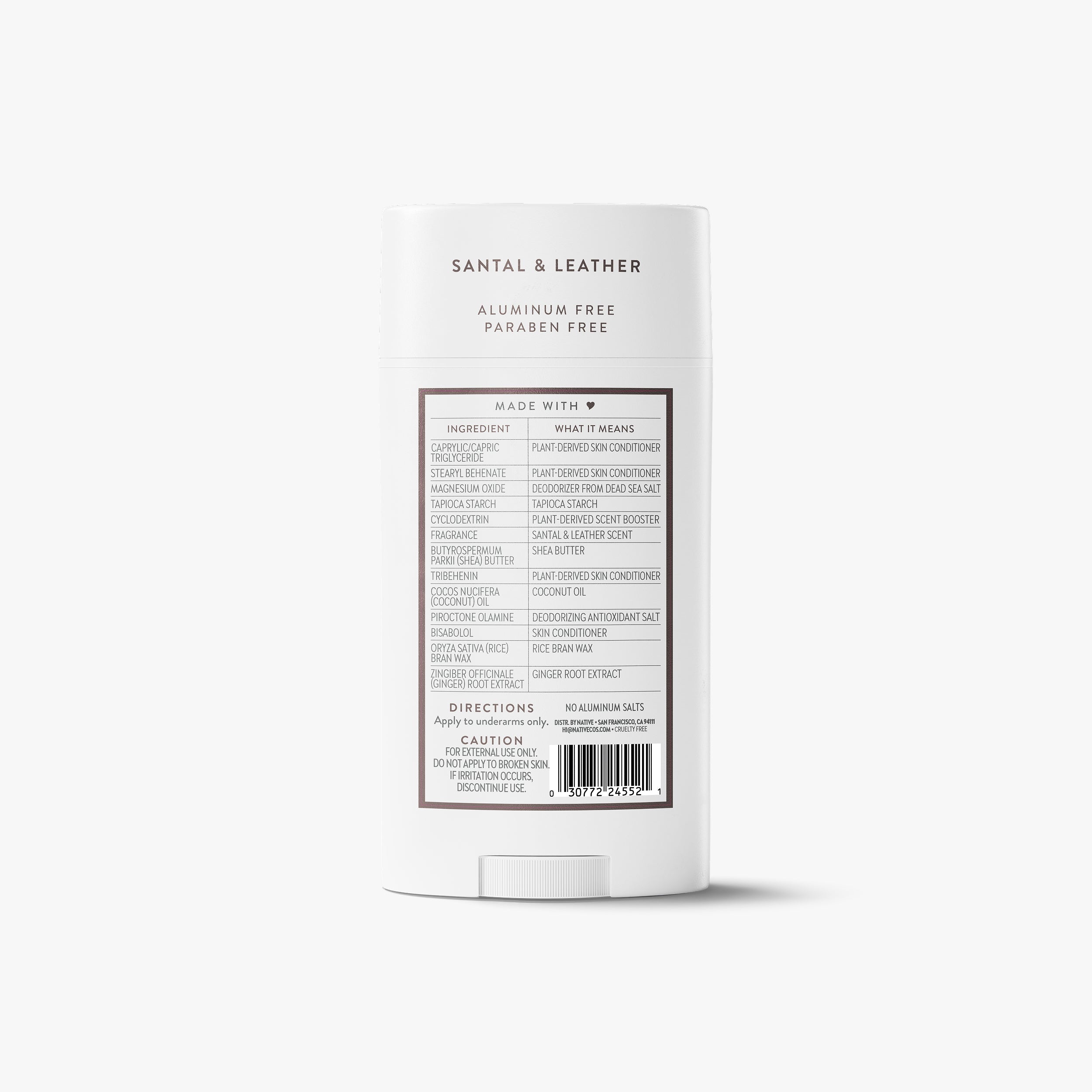 Santal and Leather Deodorant Stick Classic 3.1oz Care Collection