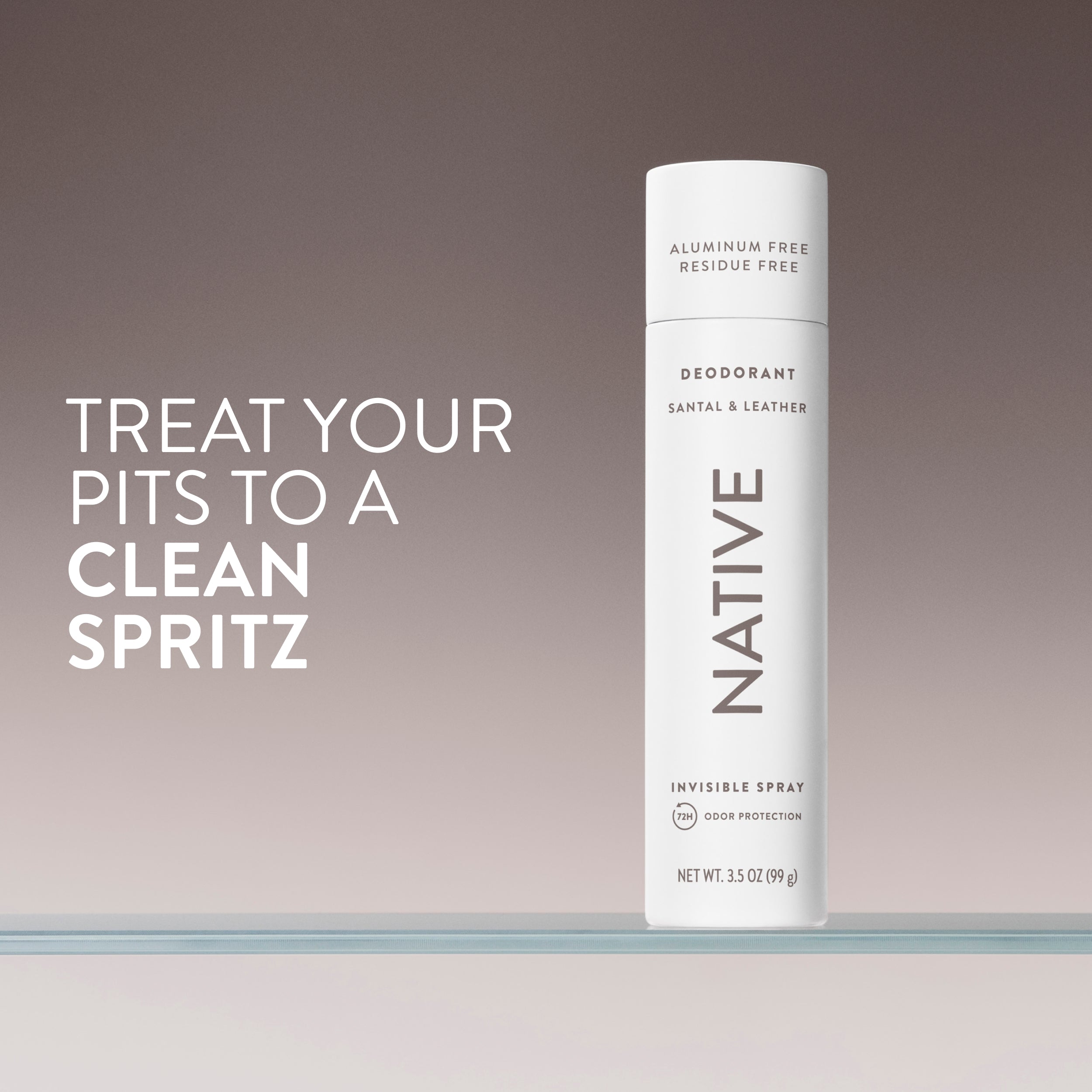 Santal and Leather Deodorant Spray Classic 3.5oz Care Collection