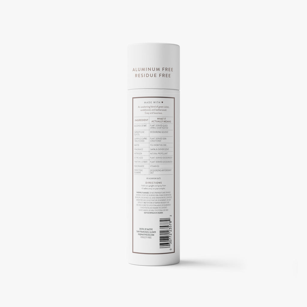 Santal and Leather Deodorant Spray Classic 3.5oz Care Collection