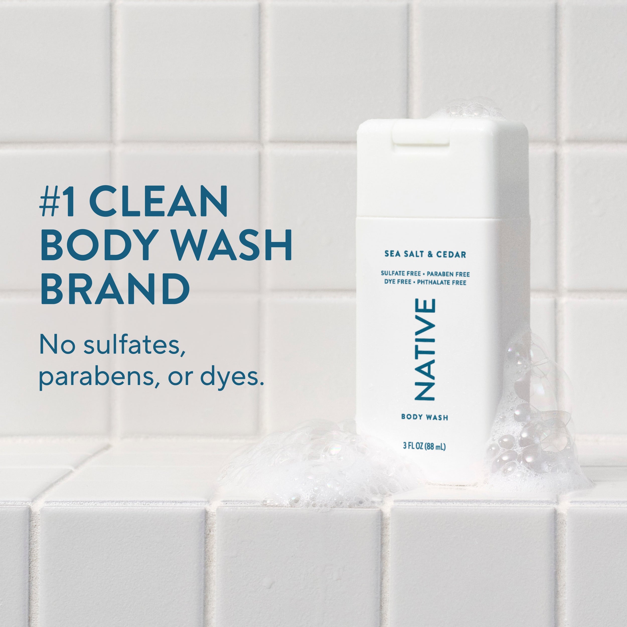 Sea Salt and Cedar Mini Body Wash Classic 3oz Care Collection