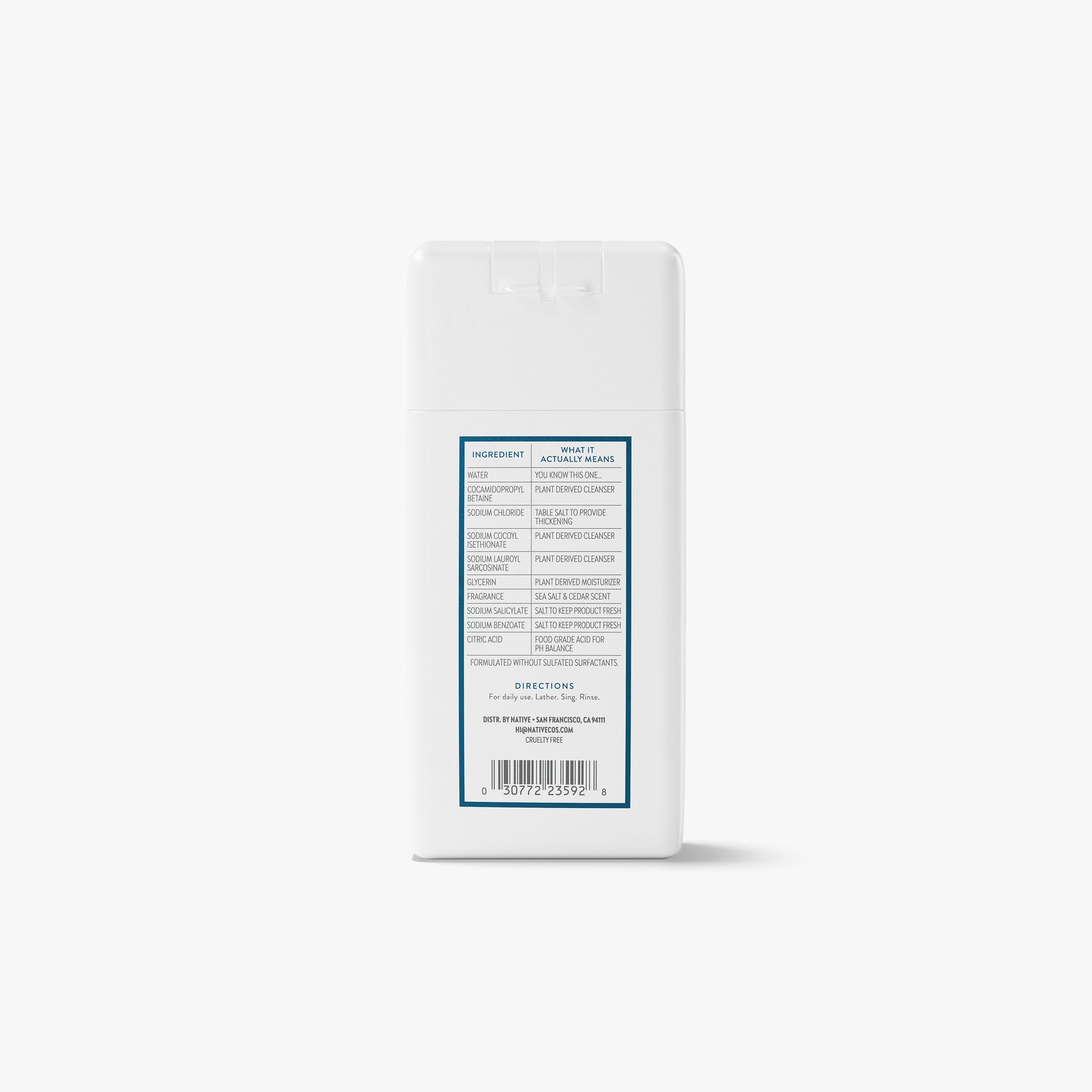 Sea Salt and Cedar Mini Body Wash Classic 3oz Care Collection