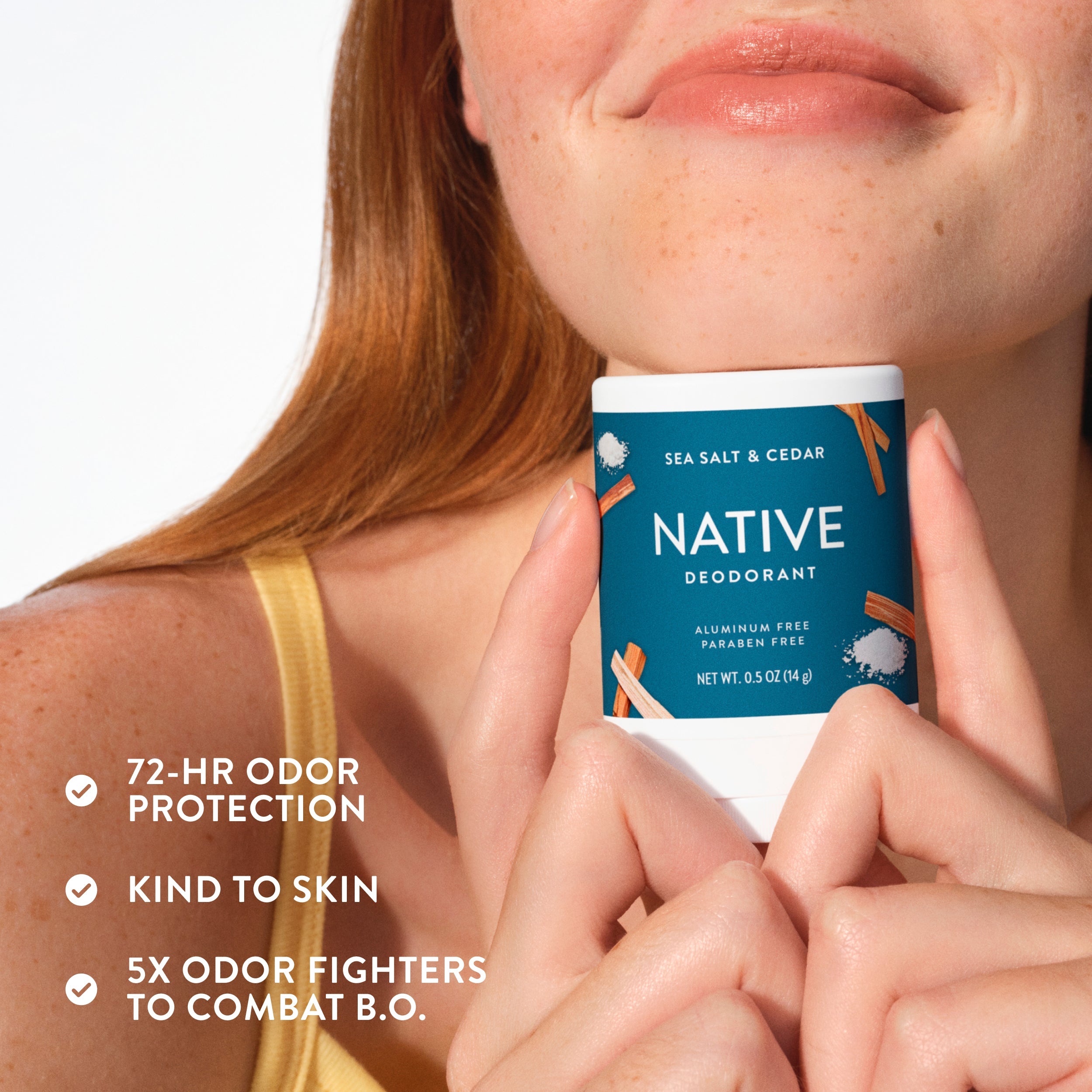 Sea Salt and Cedar Mini Deodorant Stick Classic 0.5oz Care Collection
