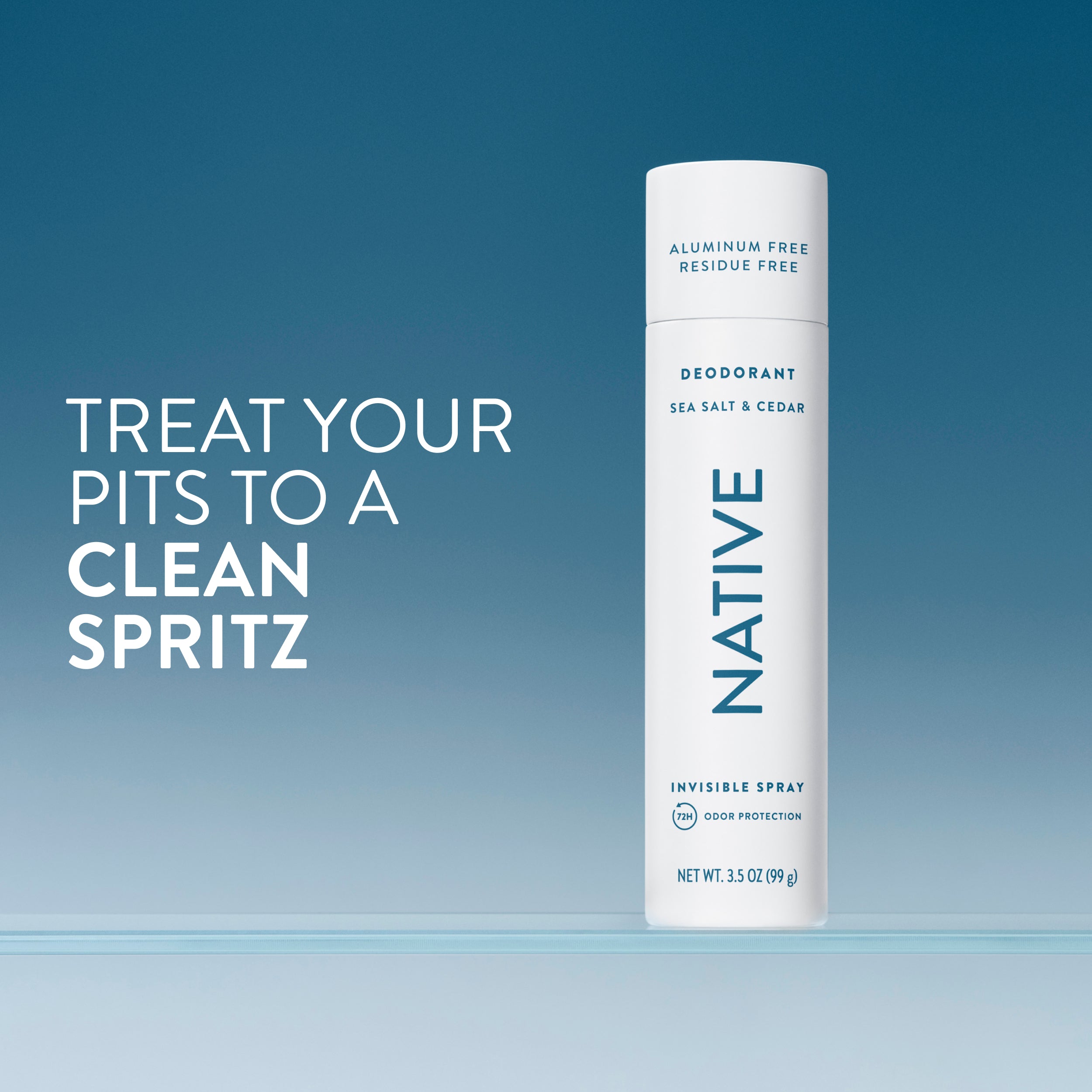 Sea Salt and Cedar Deodorant Spray Classic 3.5oz Care Collection