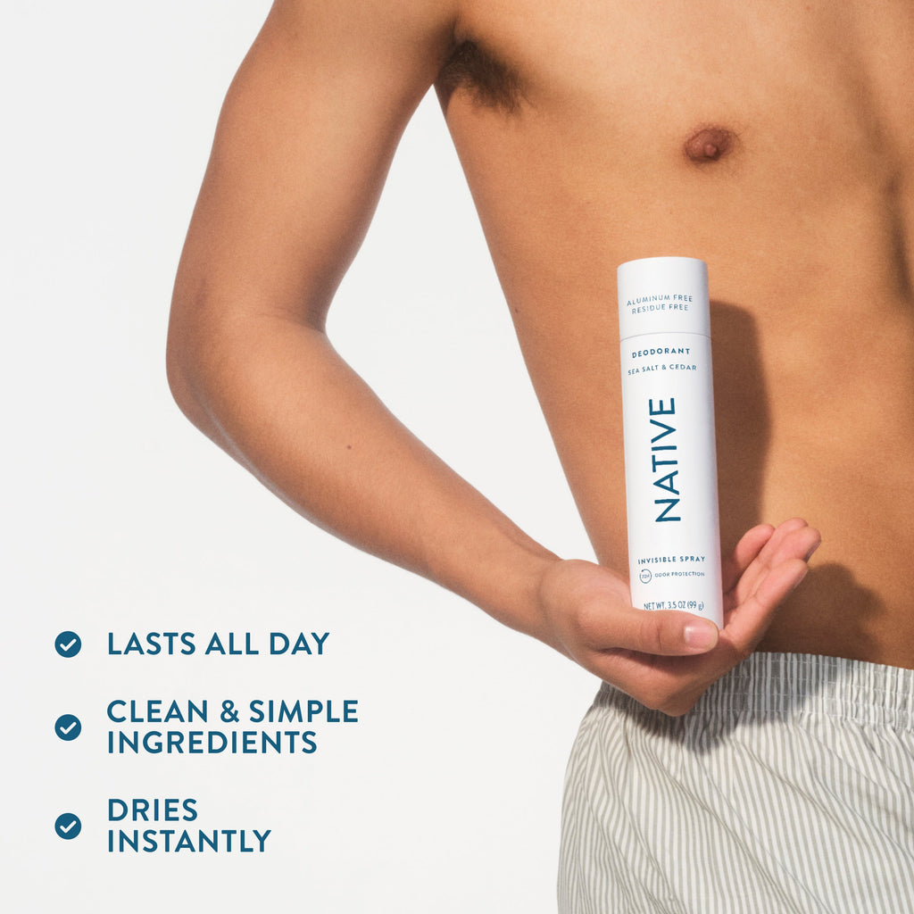 Sea Salt and Cedar Deodorant Spray Classic 3.5oz Care Collection