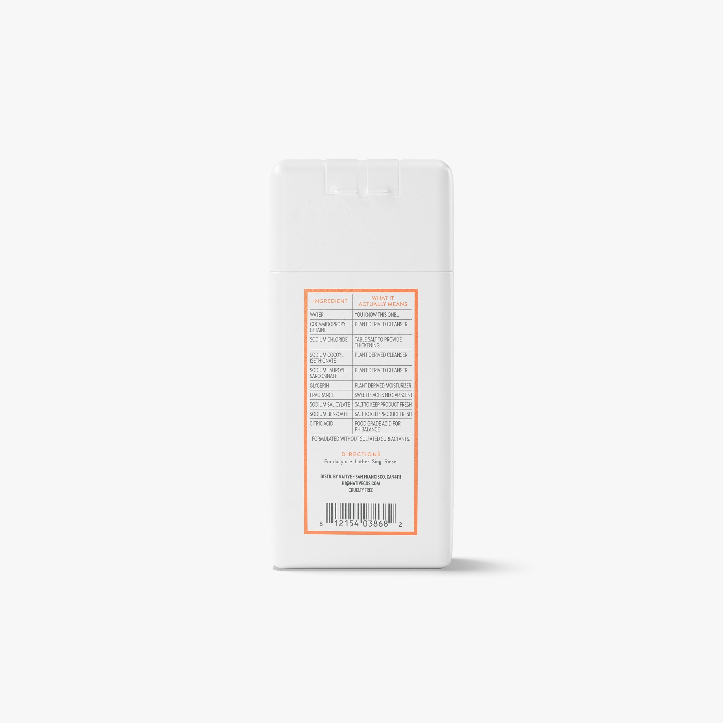 Sweet Peach and Nectar Mini Body Wash Classic 3oz Care Collection