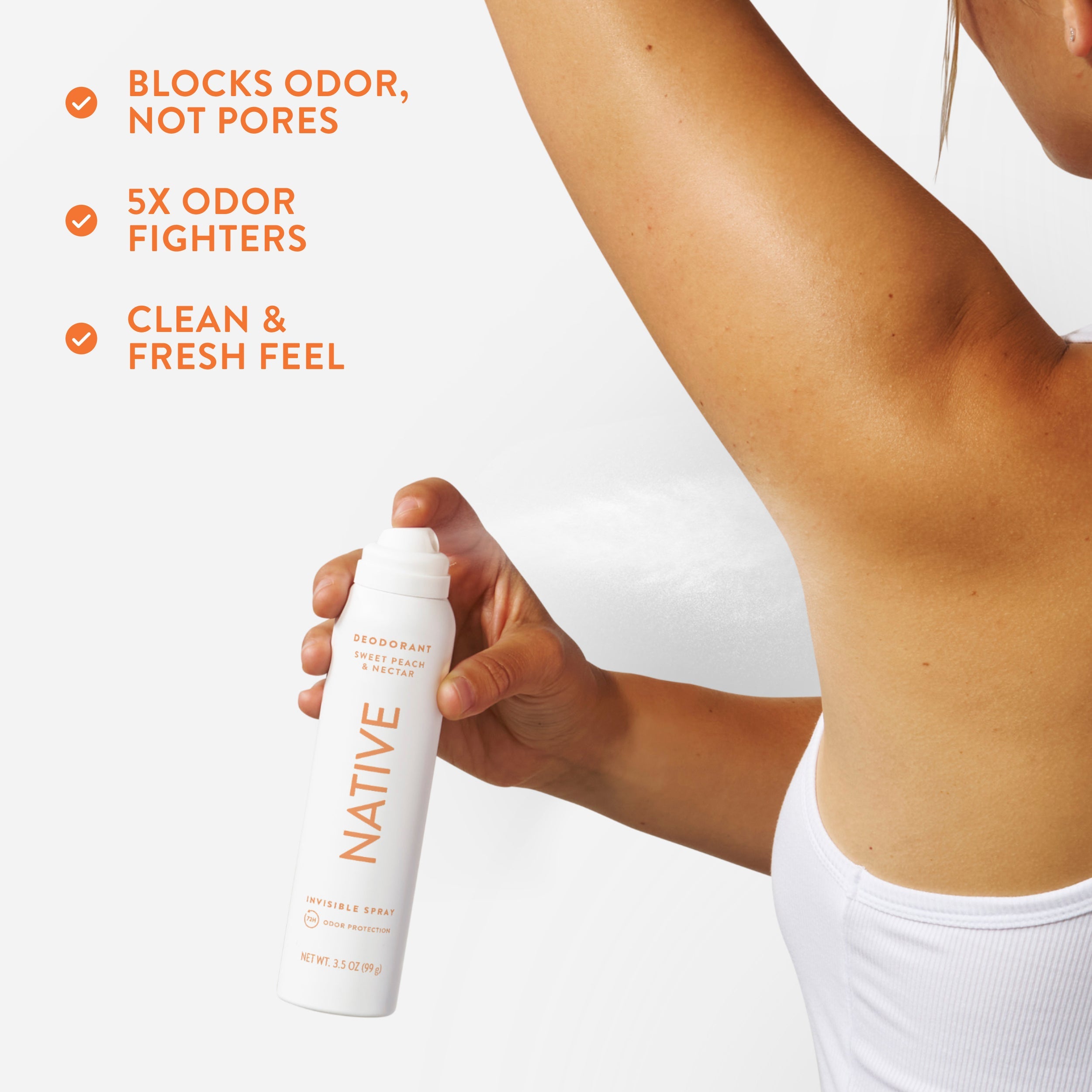 Sweet Peach and Nectar Deodorant Spray Classic 3.5oz Care Collection