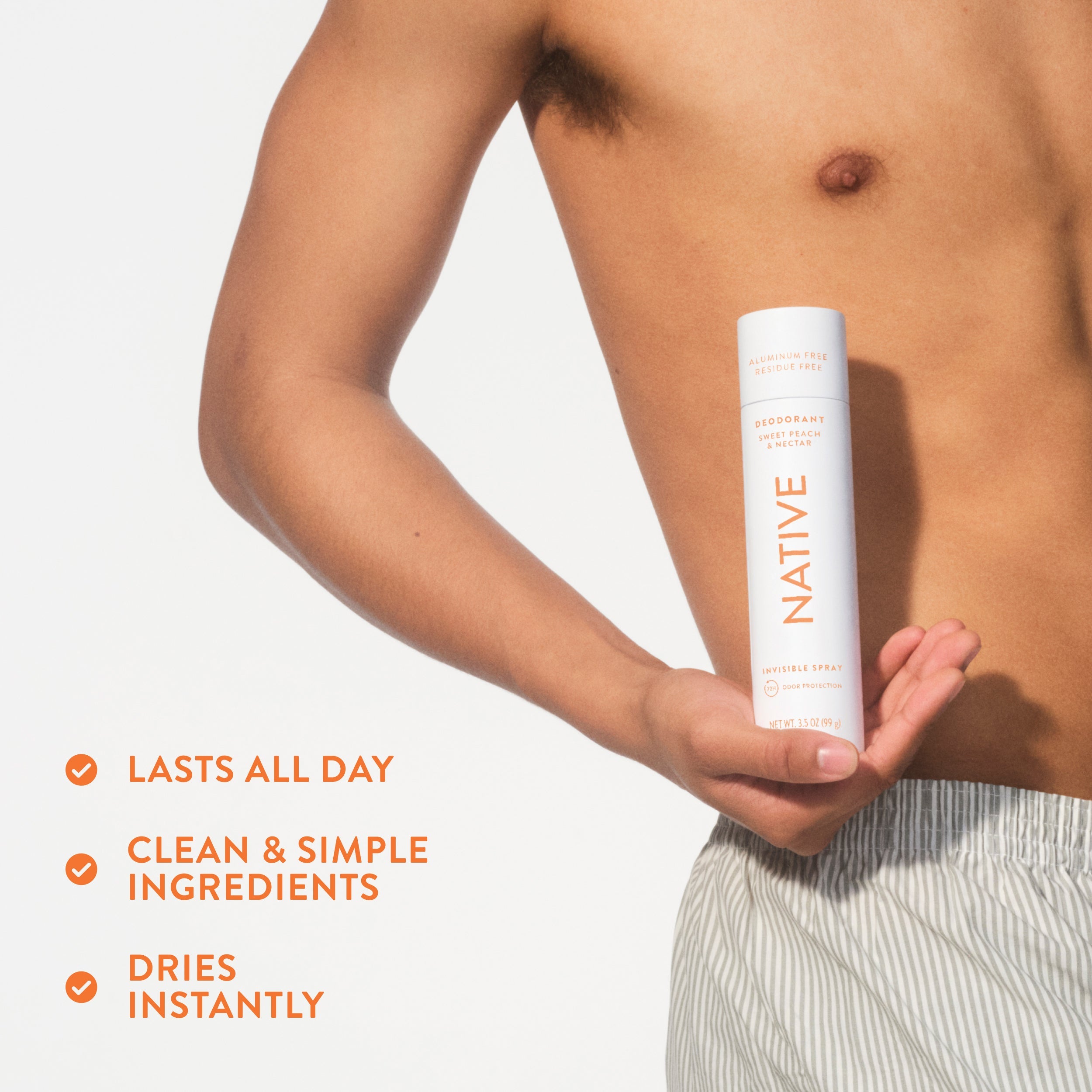 Sweet Peach and Nectar Deodorant Spray Classic 3.5oz Care Collection