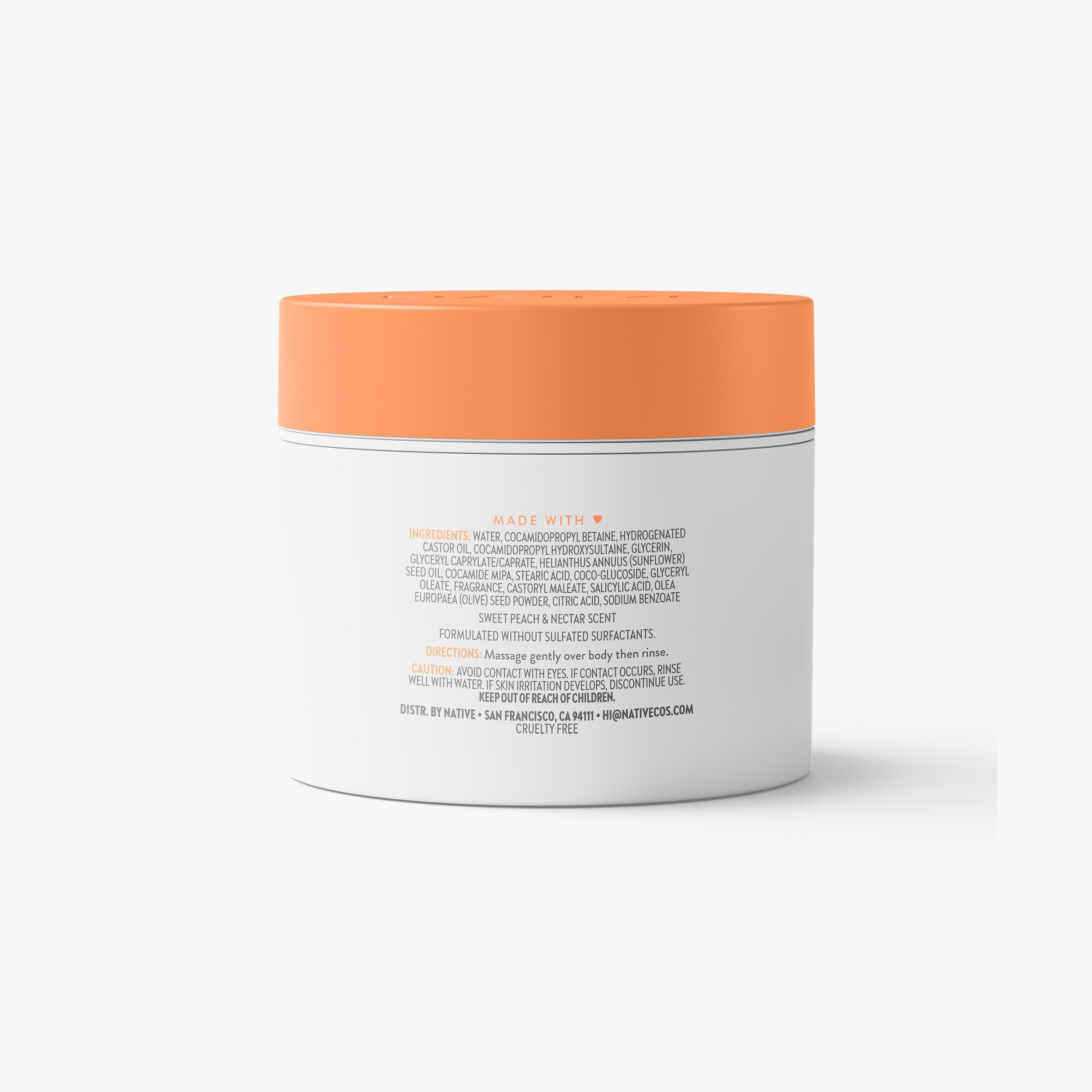 Sweet Peach and Nectar Body Scrub Classic 12oz Care Collection