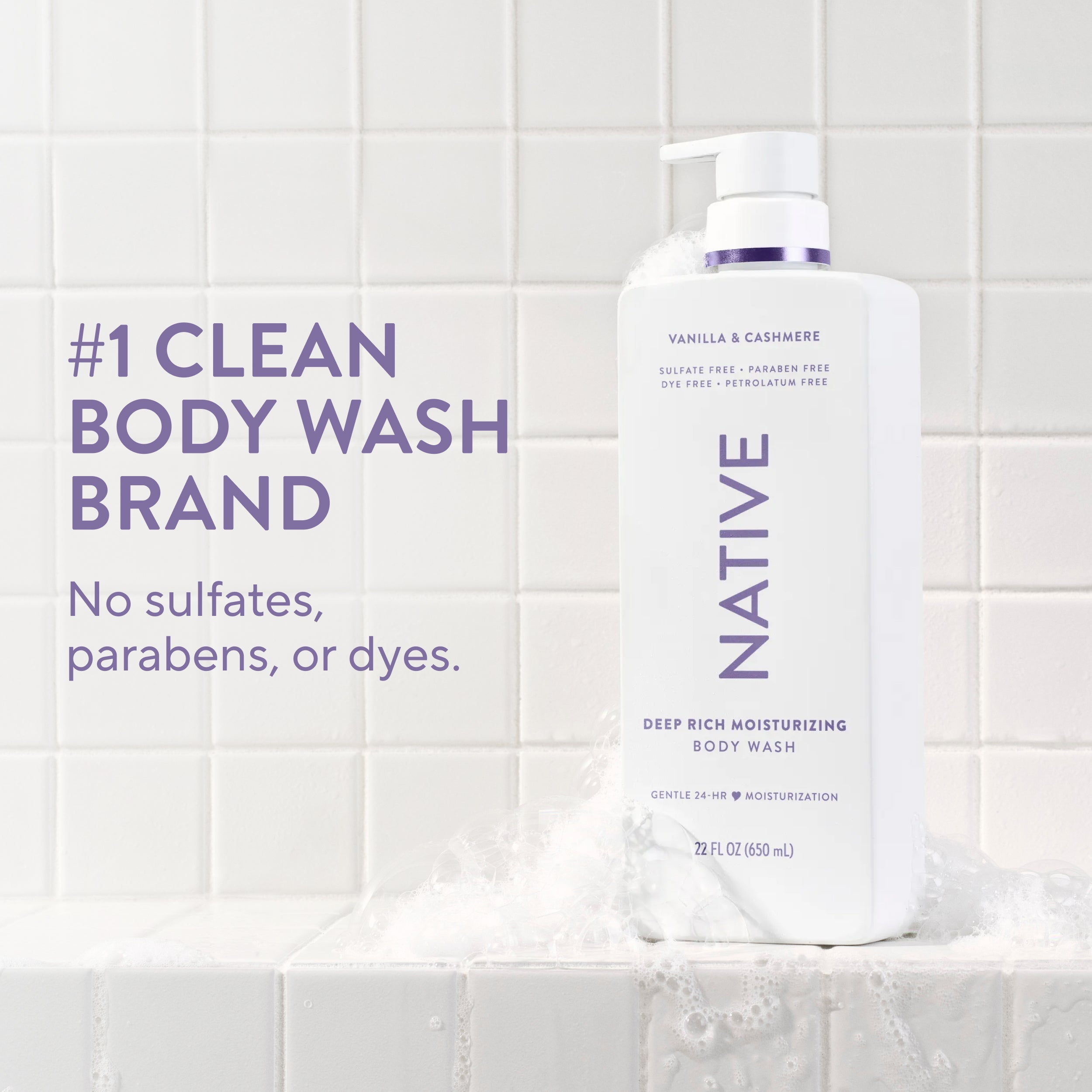 Vanilla and Cashmere Moisturizing Body Wash Classic 22oz Care Collection