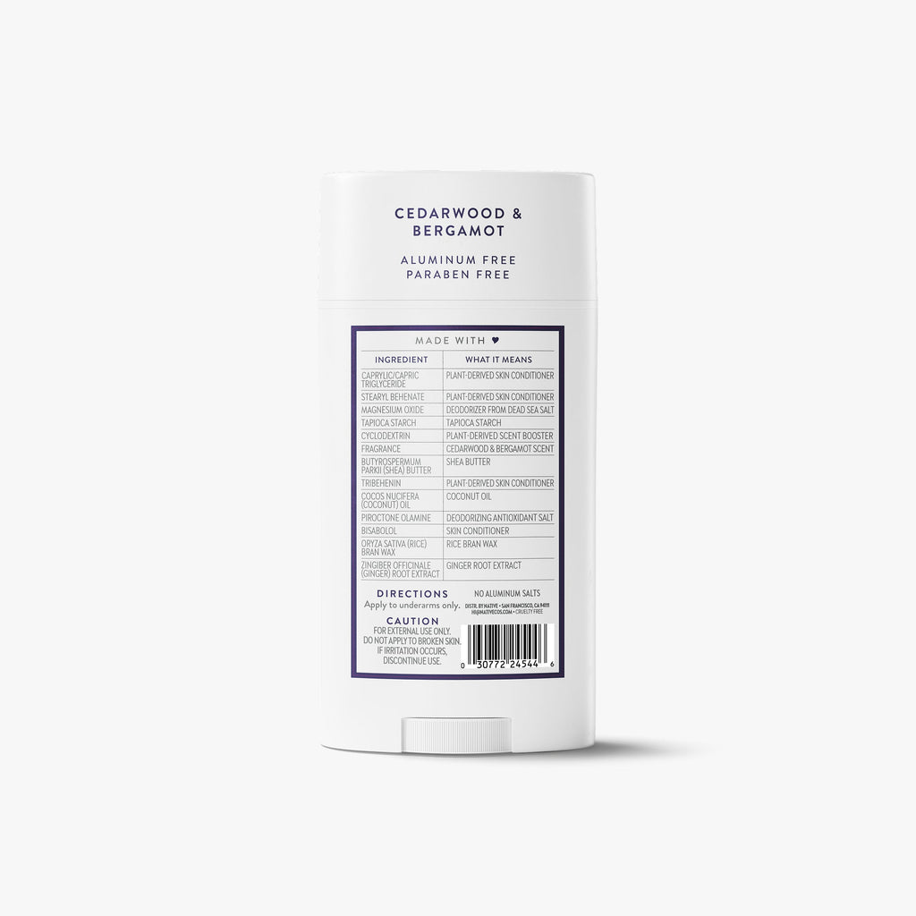 Cedarwood and Bergamot Deodorant Stick Classic 3.1oz Care Collection
