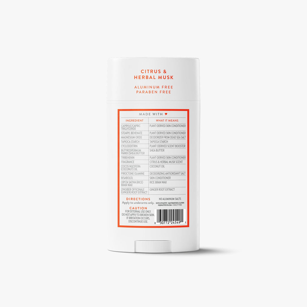 Citrus and Herbal Musk Deodorant Stick Classic 3.1oz Care Collection