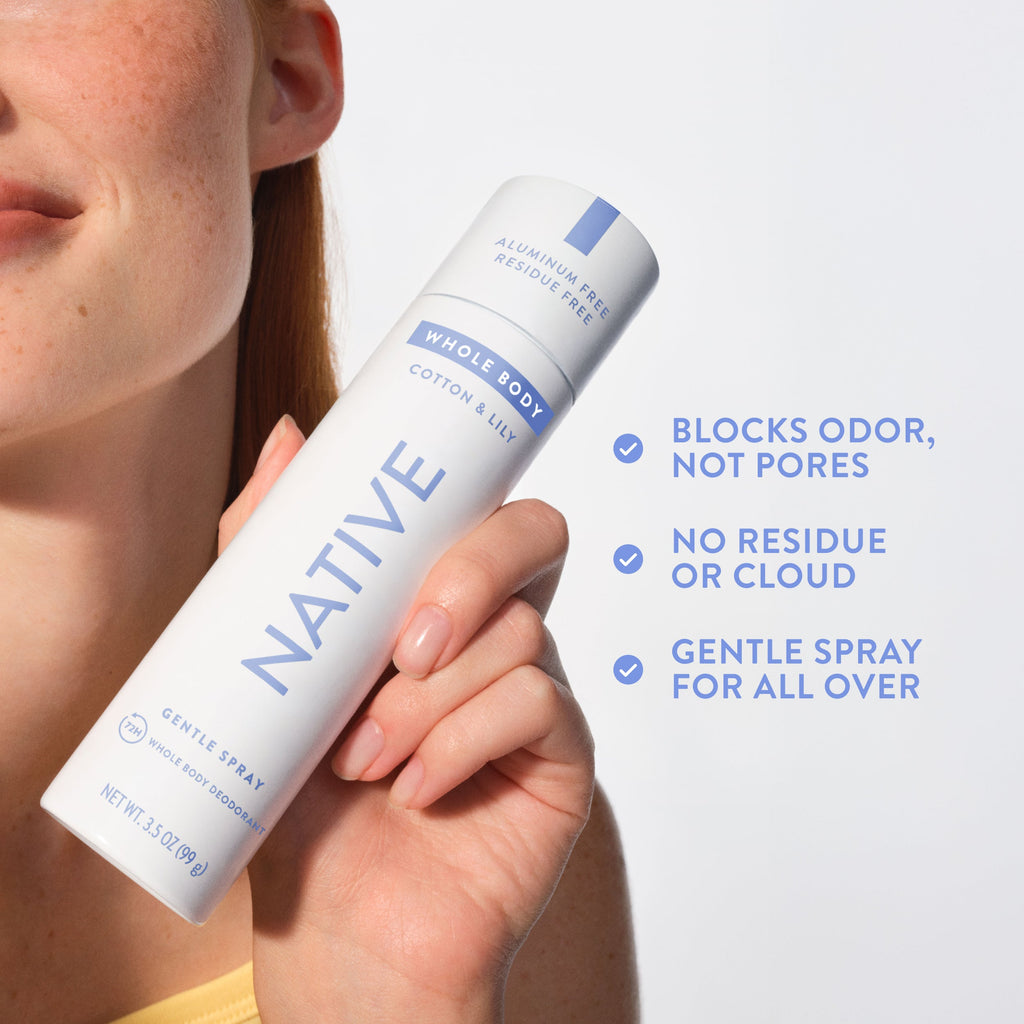 Cotton and Lily Whole Body Deodorant Spray Classic 3.5oz Care Collection