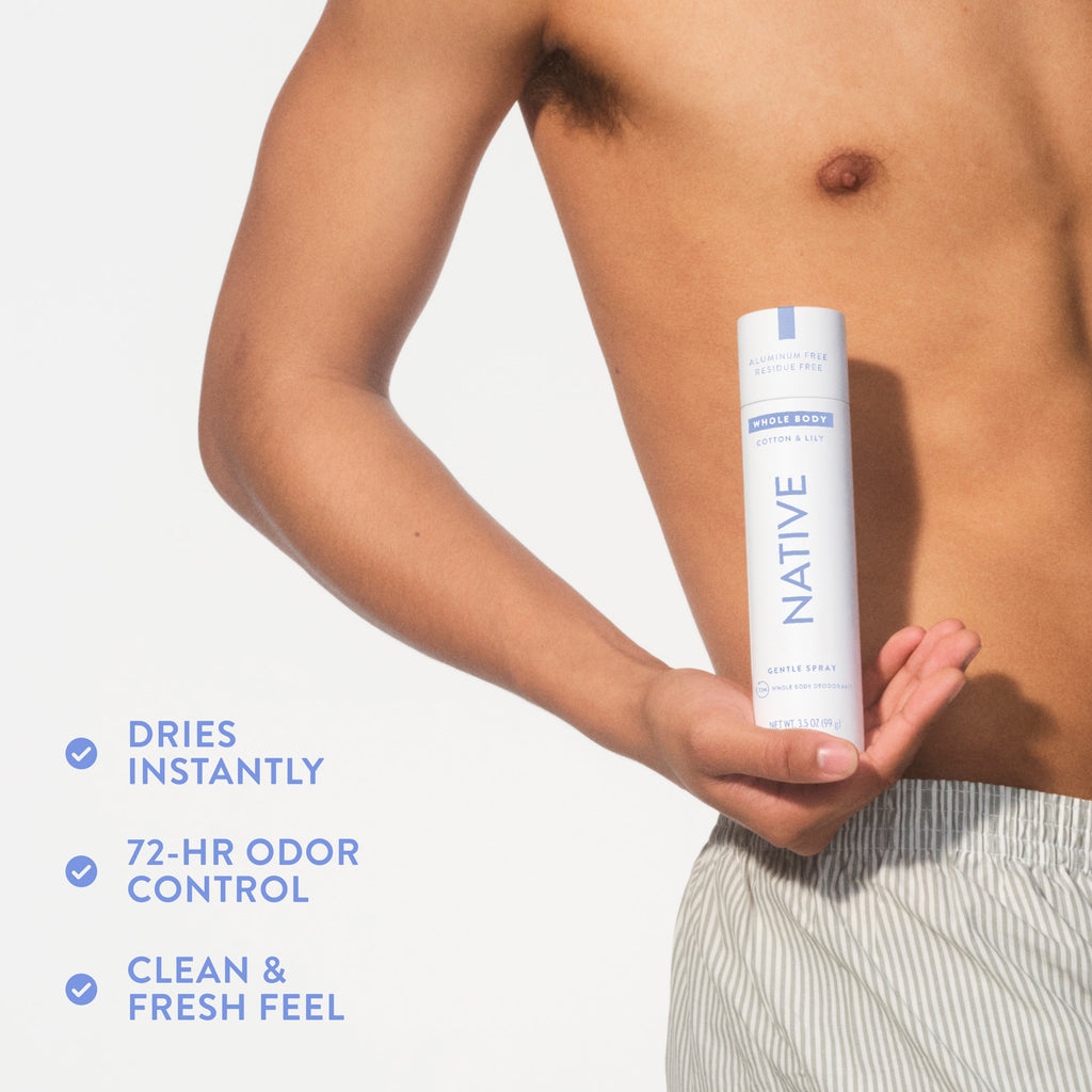 Cotton and Lily Whole Body Deodorant Spray Classic 3.5oz Care Collection