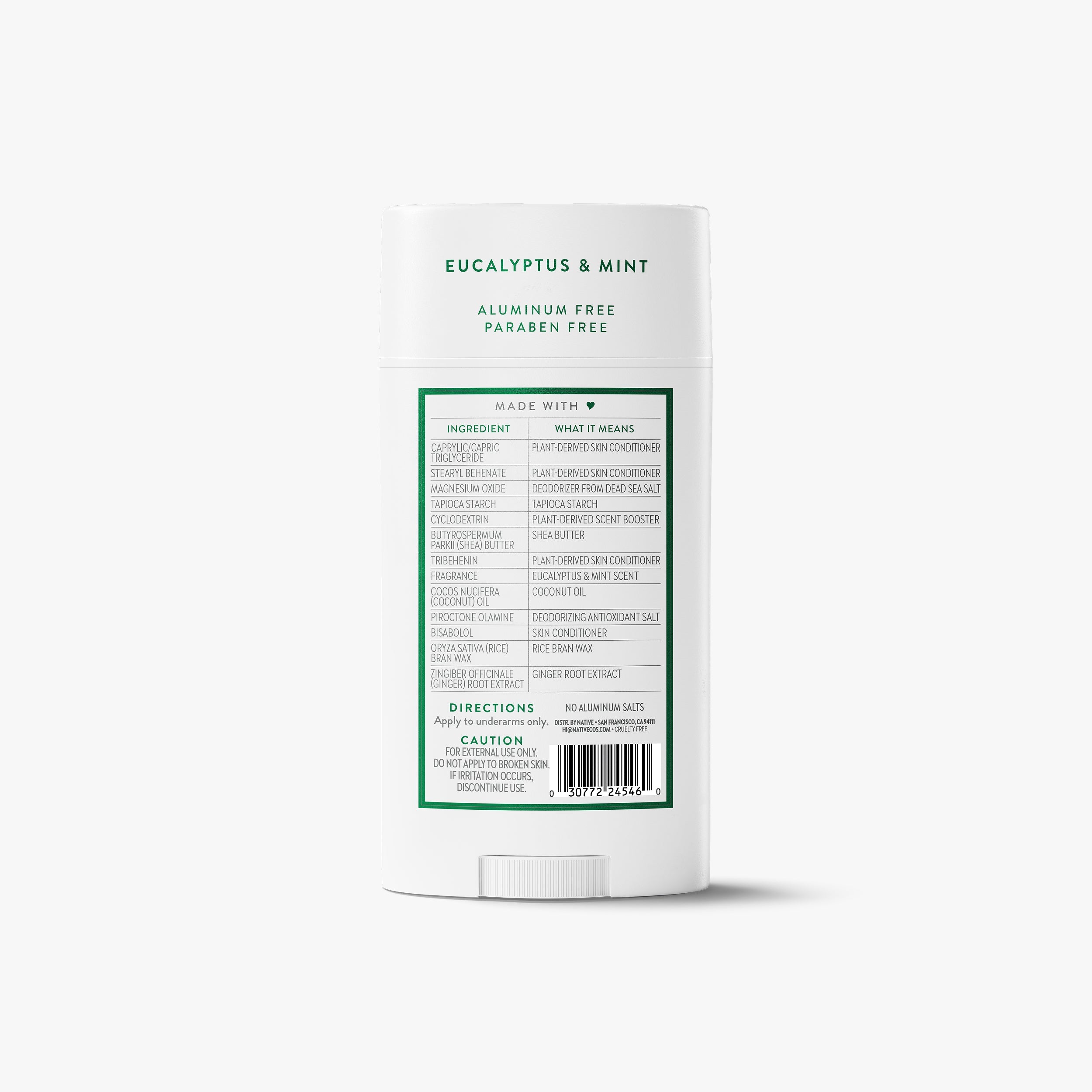 Eucalyptus and Mint Deodorant Stick Classic 3.1oz Care Collection