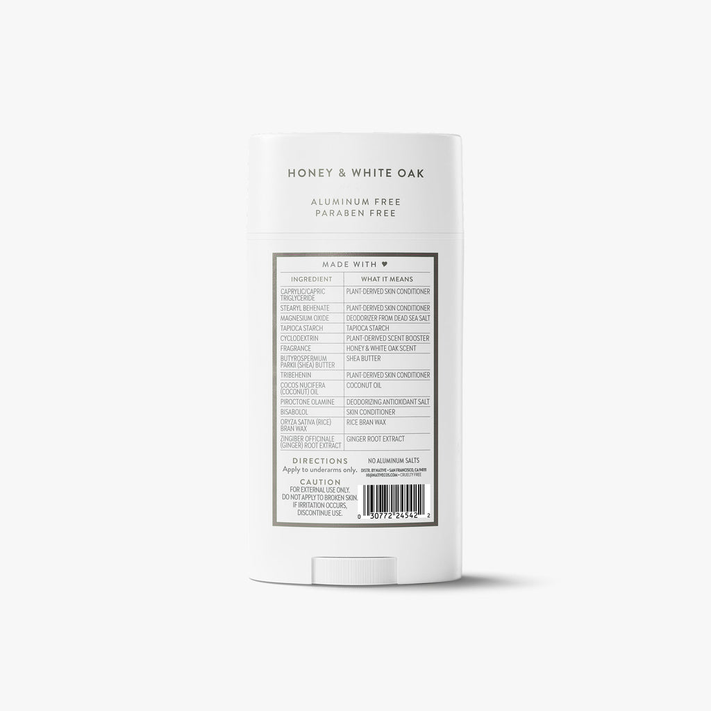 Honey and White Oak Deodorant Stick Classic 3.1oz Care Collection