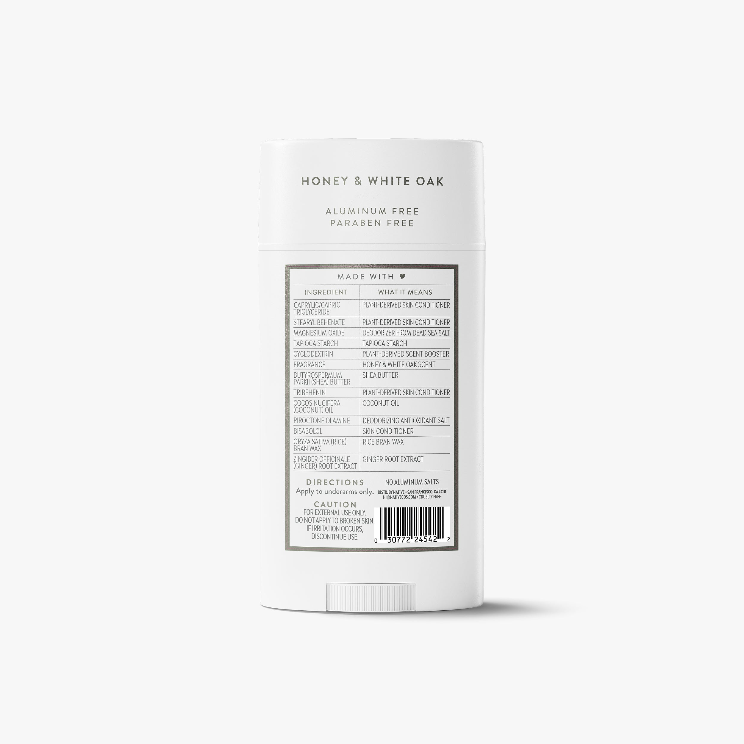 Honey and White Oak Deodorant Stick Classic 3.1oz Care Collection