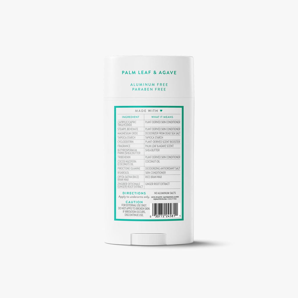 Palm Leaf and Agave Deodorant Stick Classic 3.1oz Care Collection