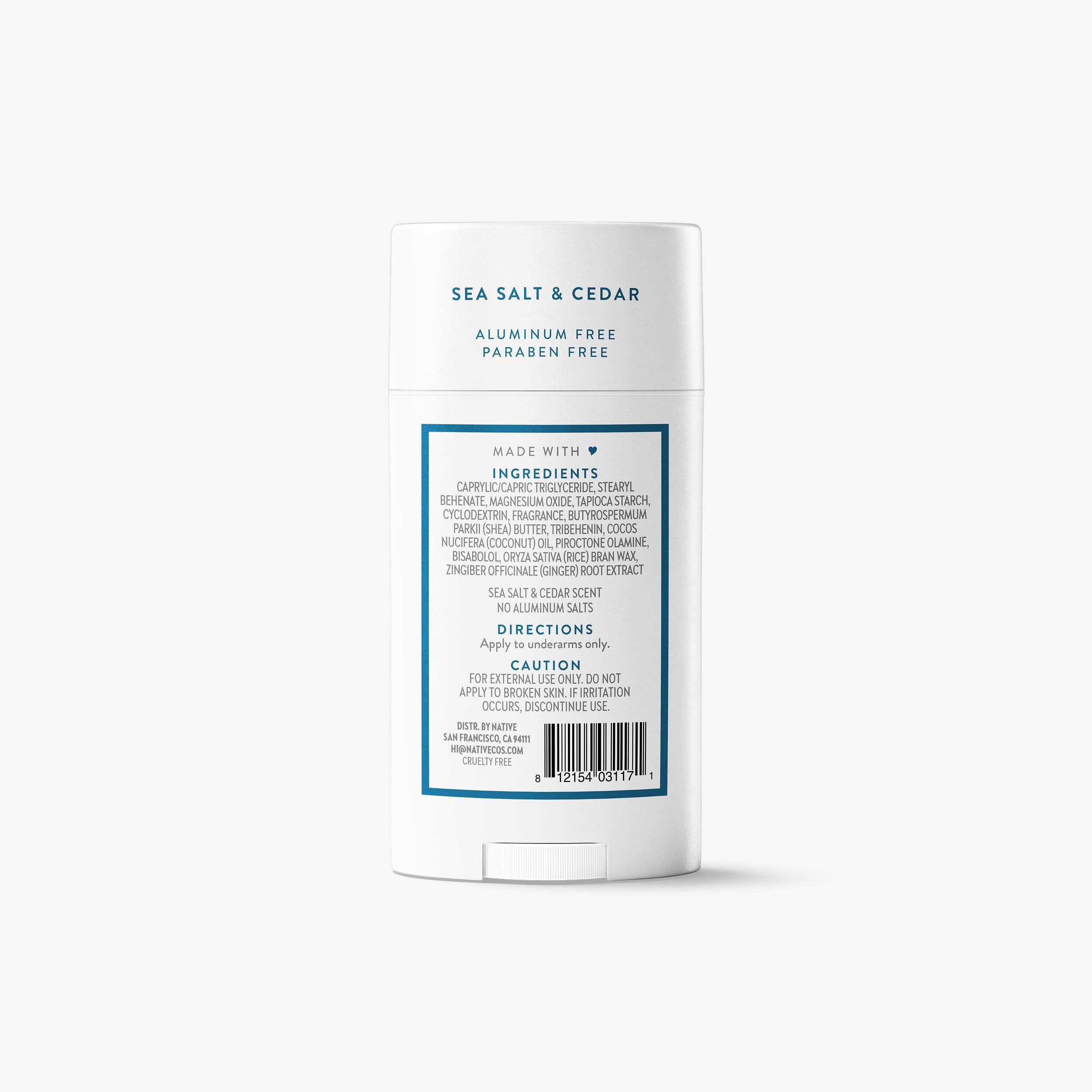 Sea Salt and Cedar Deodorant Stick Classic 2.65oz Care Collection