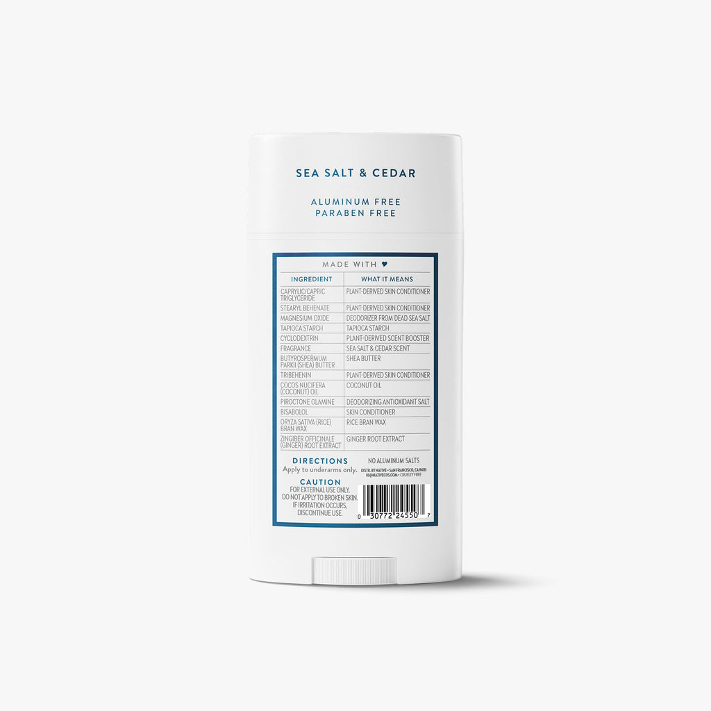 Sea Salt and Cedar Deodorant Stick Classic 3.1oz Care Collection