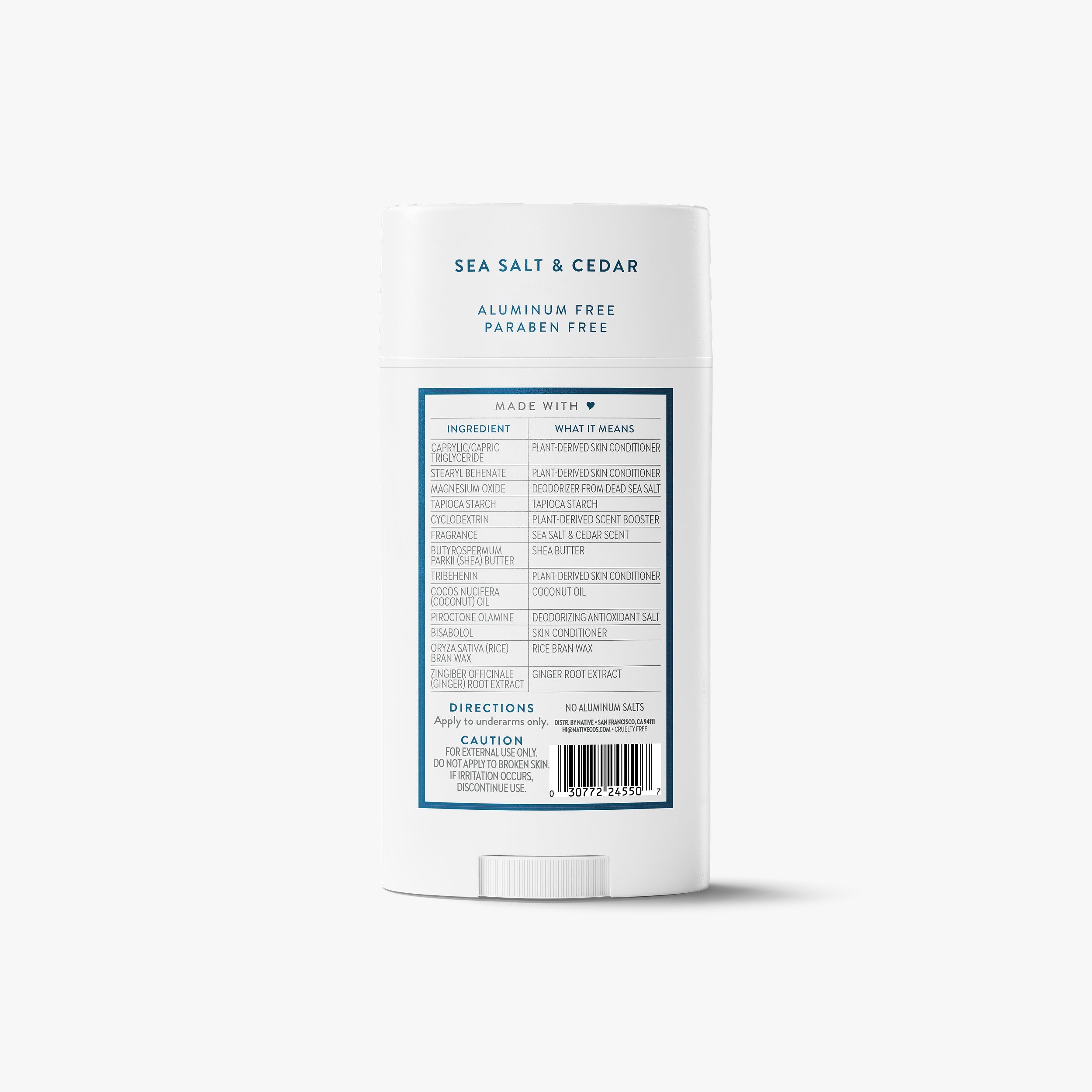 Sea Salt and Cedar Deodorant Stick Classic 3.1oz Care Collection