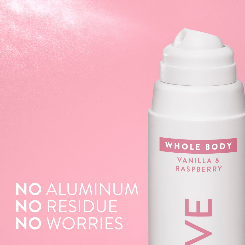 Vanilla and Raspberry Whole Body Deodorant Spray Classic 3.5oz Care Collection