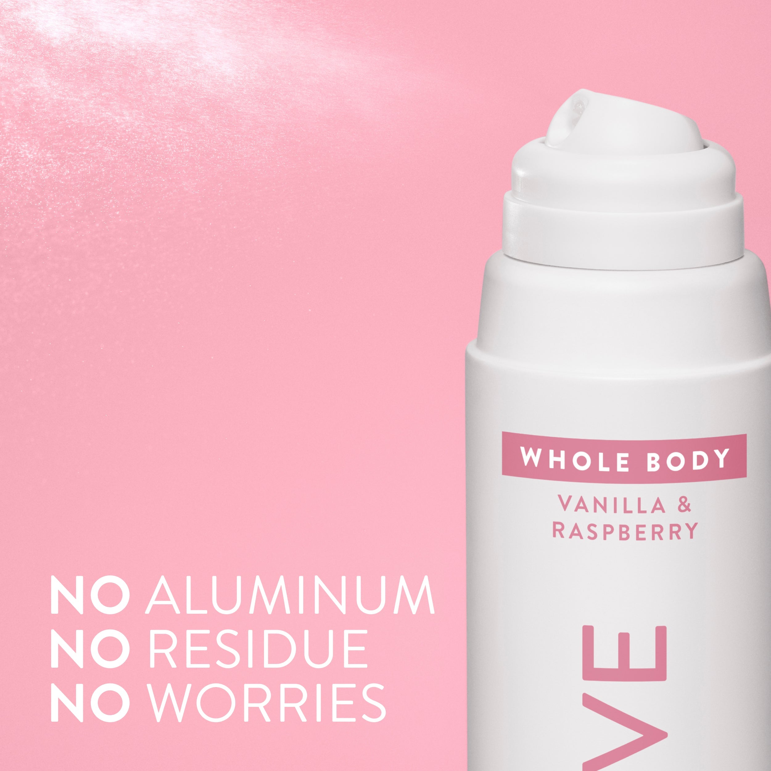 Vanilla and Raspberry Whole Body Deodorant Spray Classic 3.5oz Care Collection