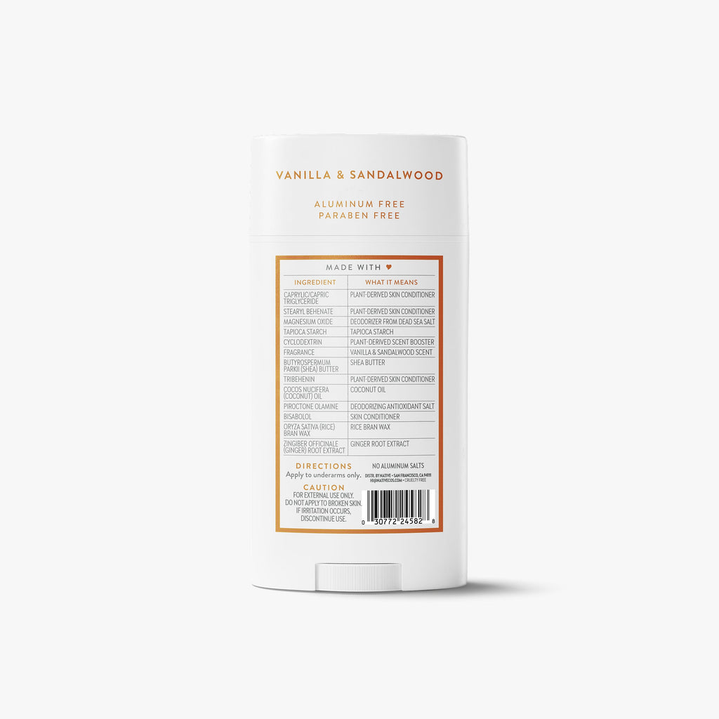 Vanilla and Sandalwood Deodorant Stick Classic 3.1oz Care Collection