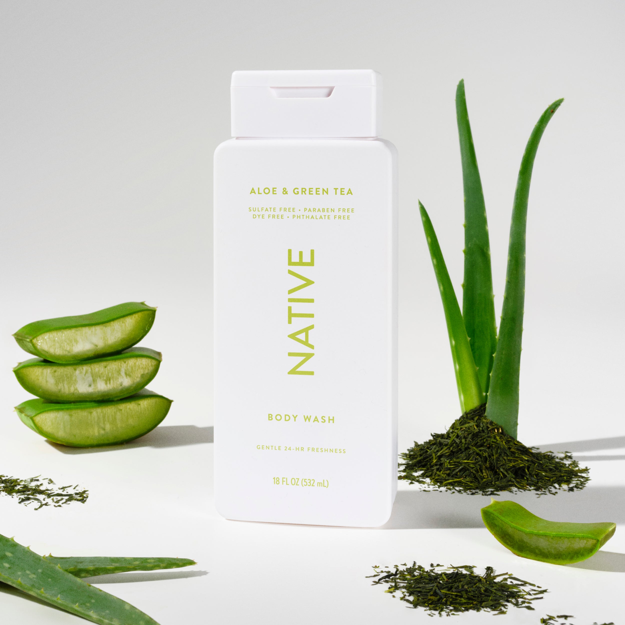 Aloe and Green Tea Body Wash Classic 18oz Care Collection