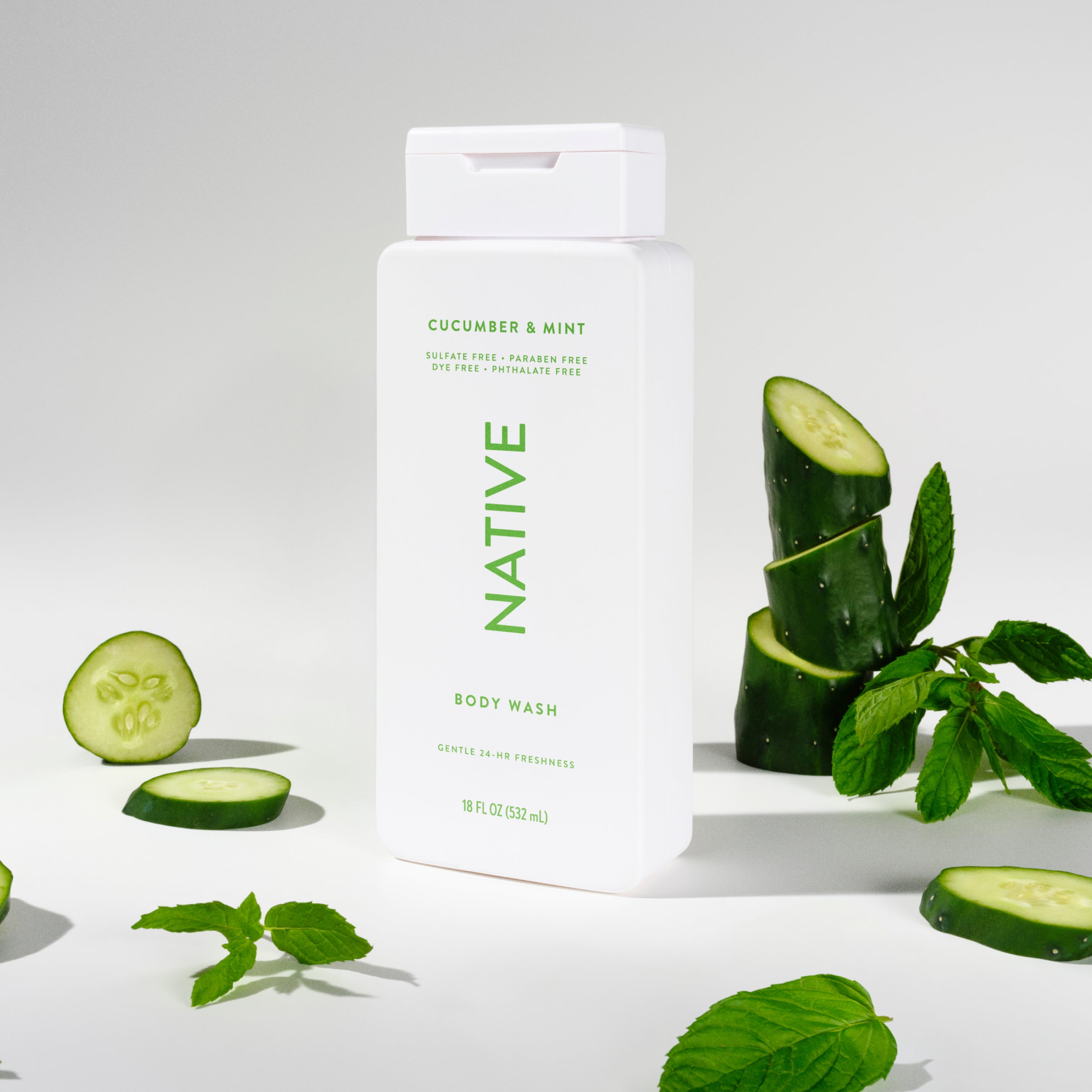 Cucumber and Mint Body Wash Classic 18oz Care Collection